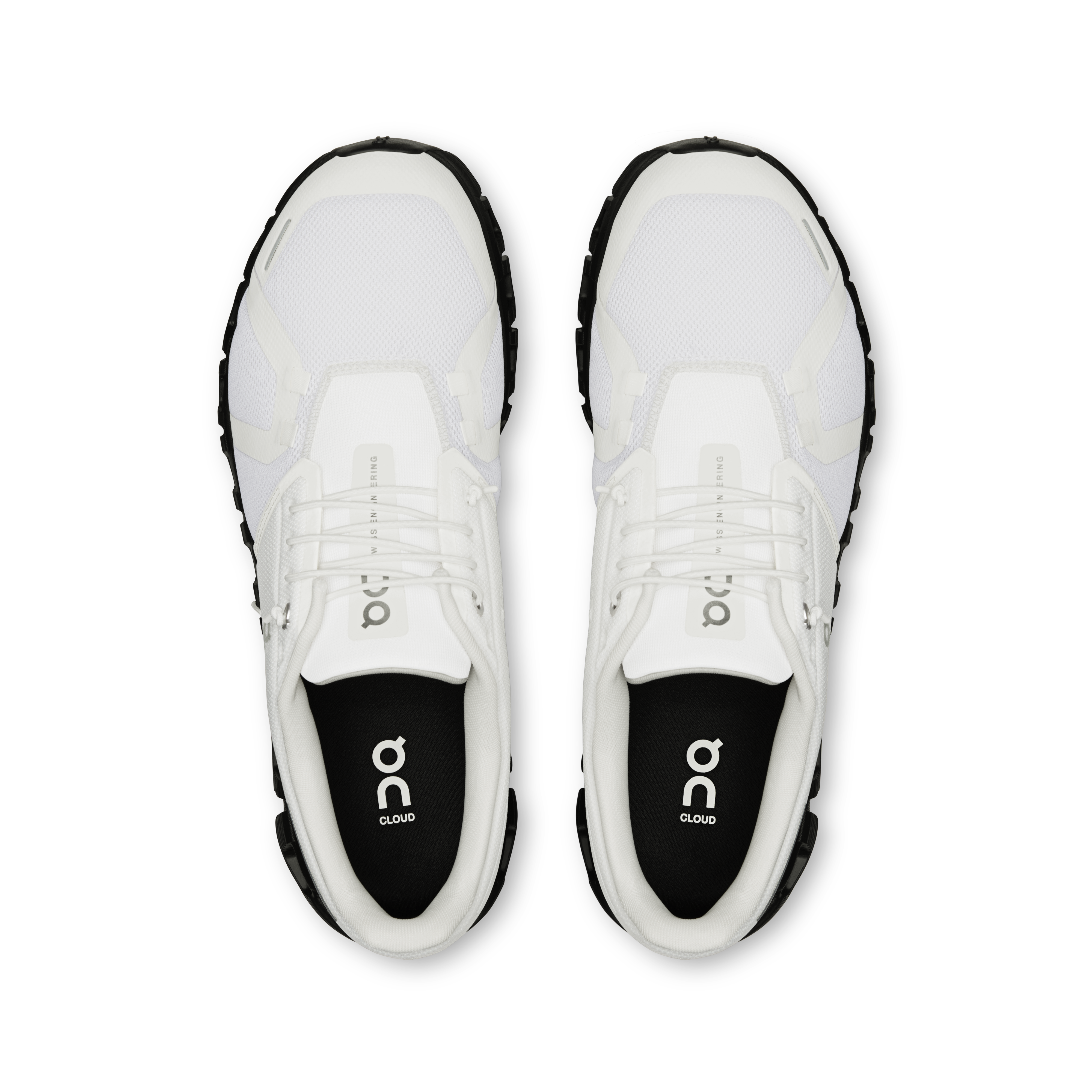On Cloud 6 White & Black Men Active life Shoes