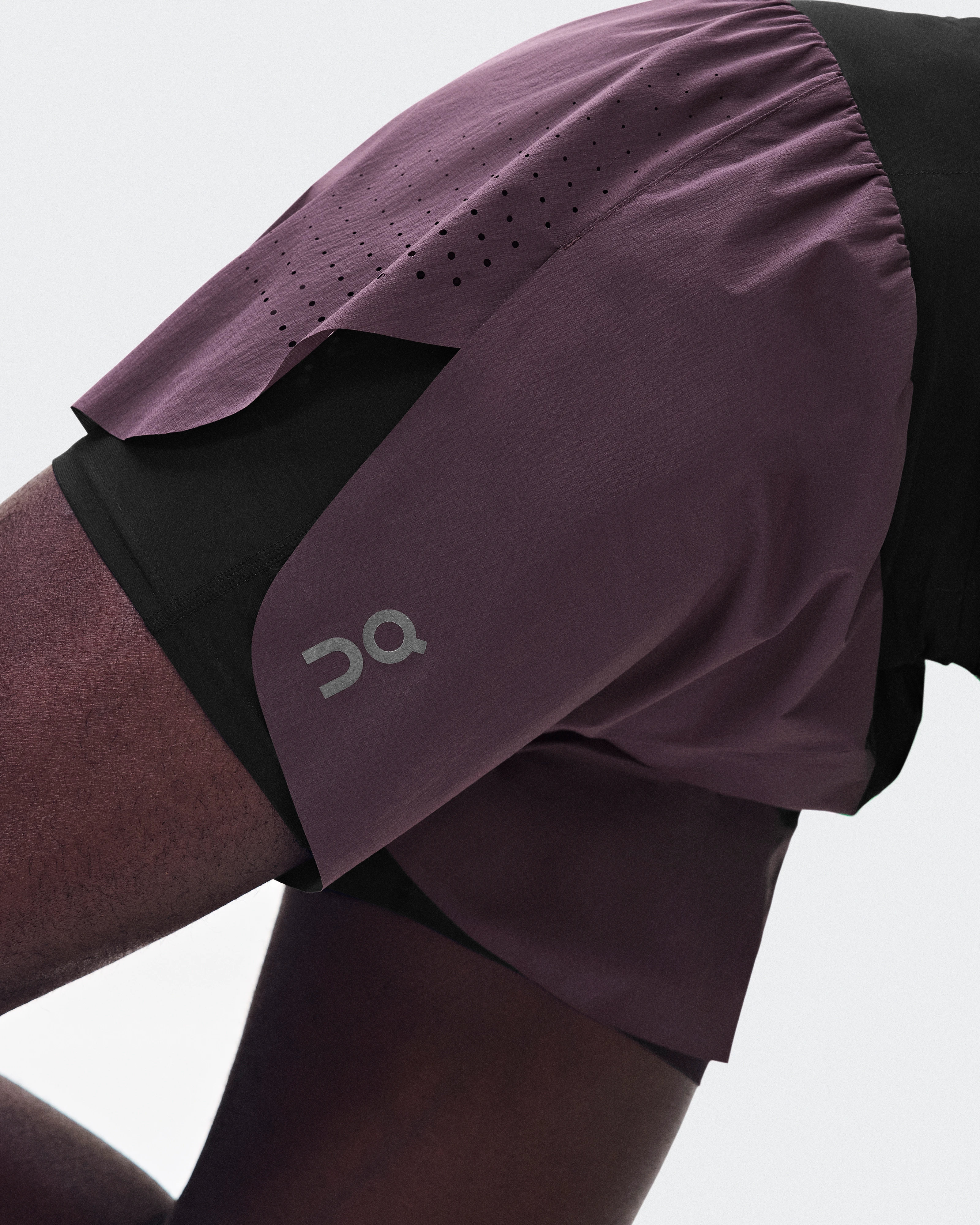 On Zero 2-in-1 Shorts Urchin & Black Men Shorts