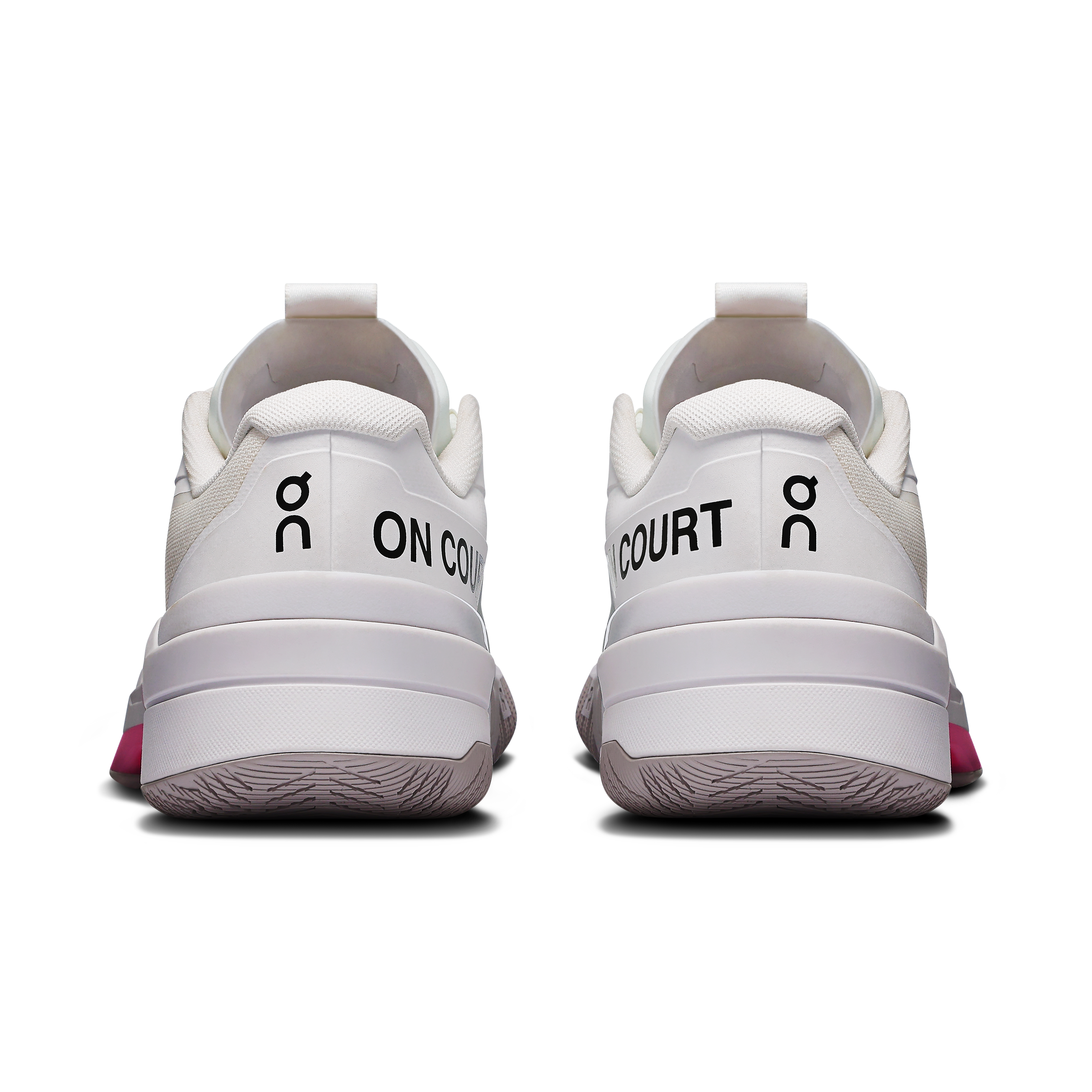 On THE ROGER Pro Fire White & Pink Men Tennis Shoes