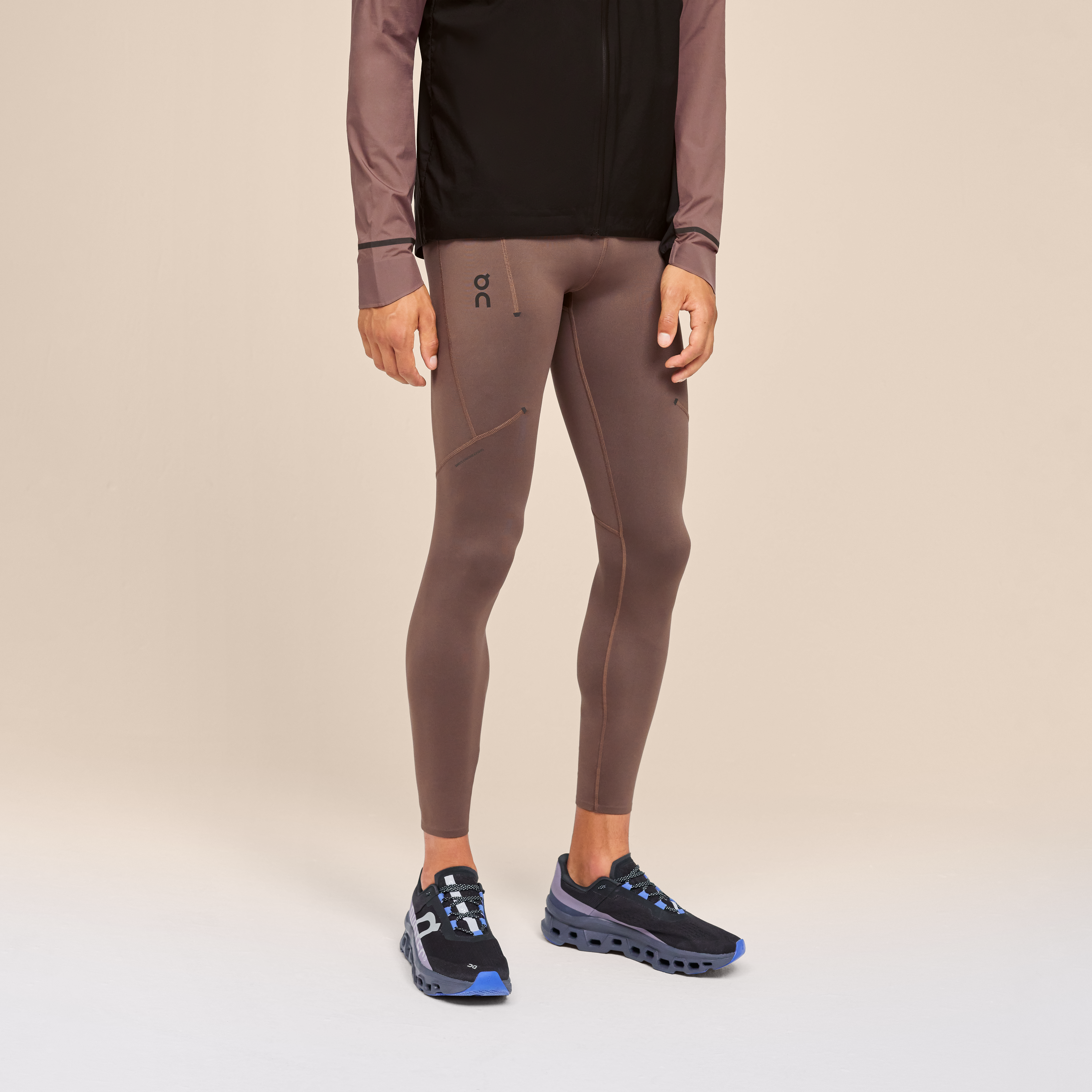 On Performance Winter Tights Grape Men – Cold-weather runs, insulating Tights