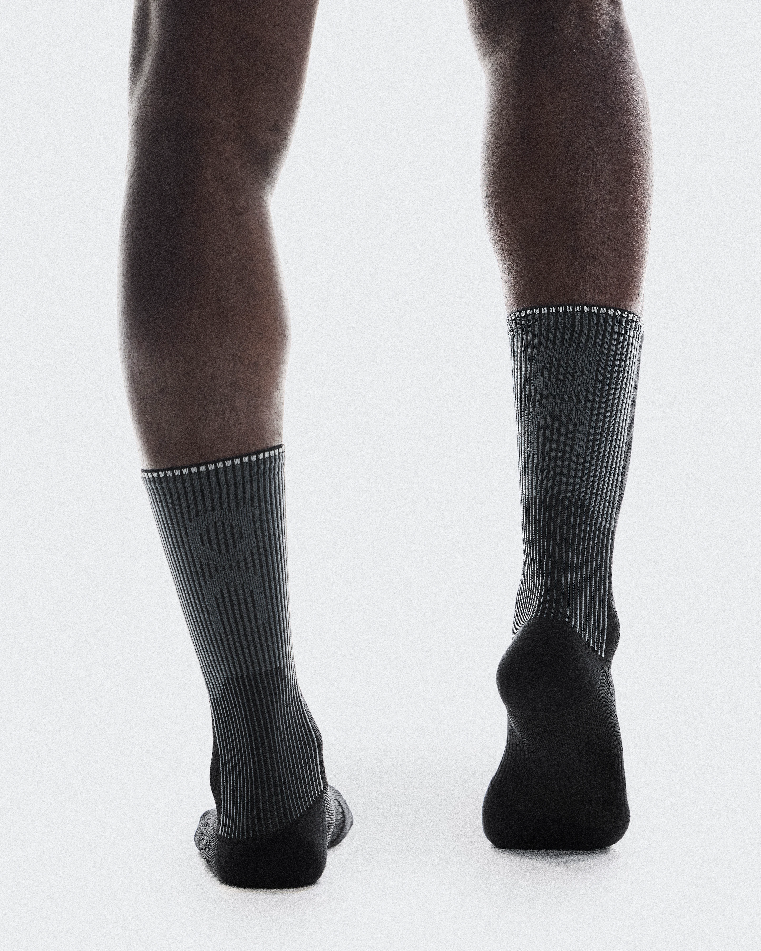 On Performance Run Sock High Black & Eclipse Unisex Socks