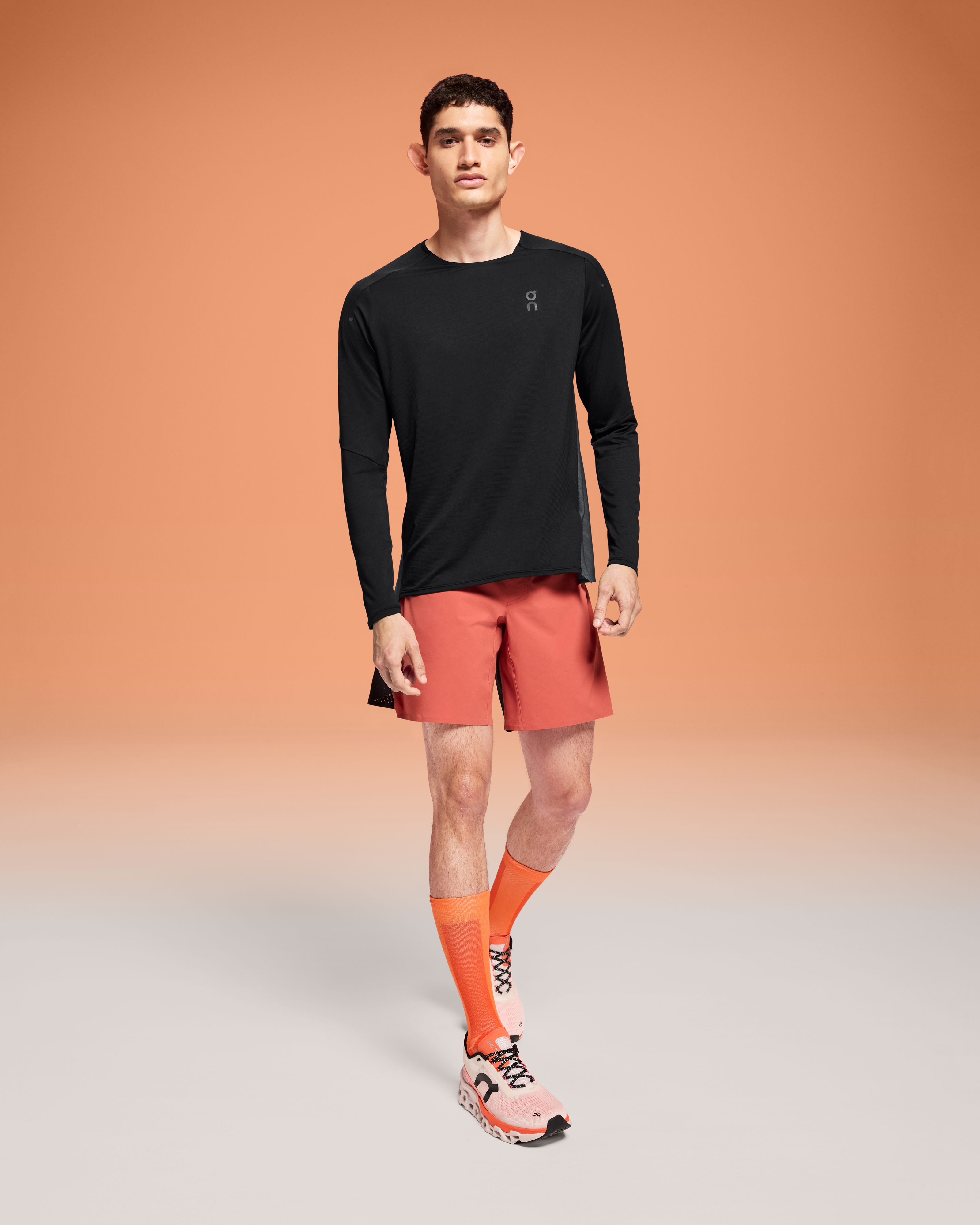 On Performance Long-T Black & Eclipse Men Tops and t-shirts