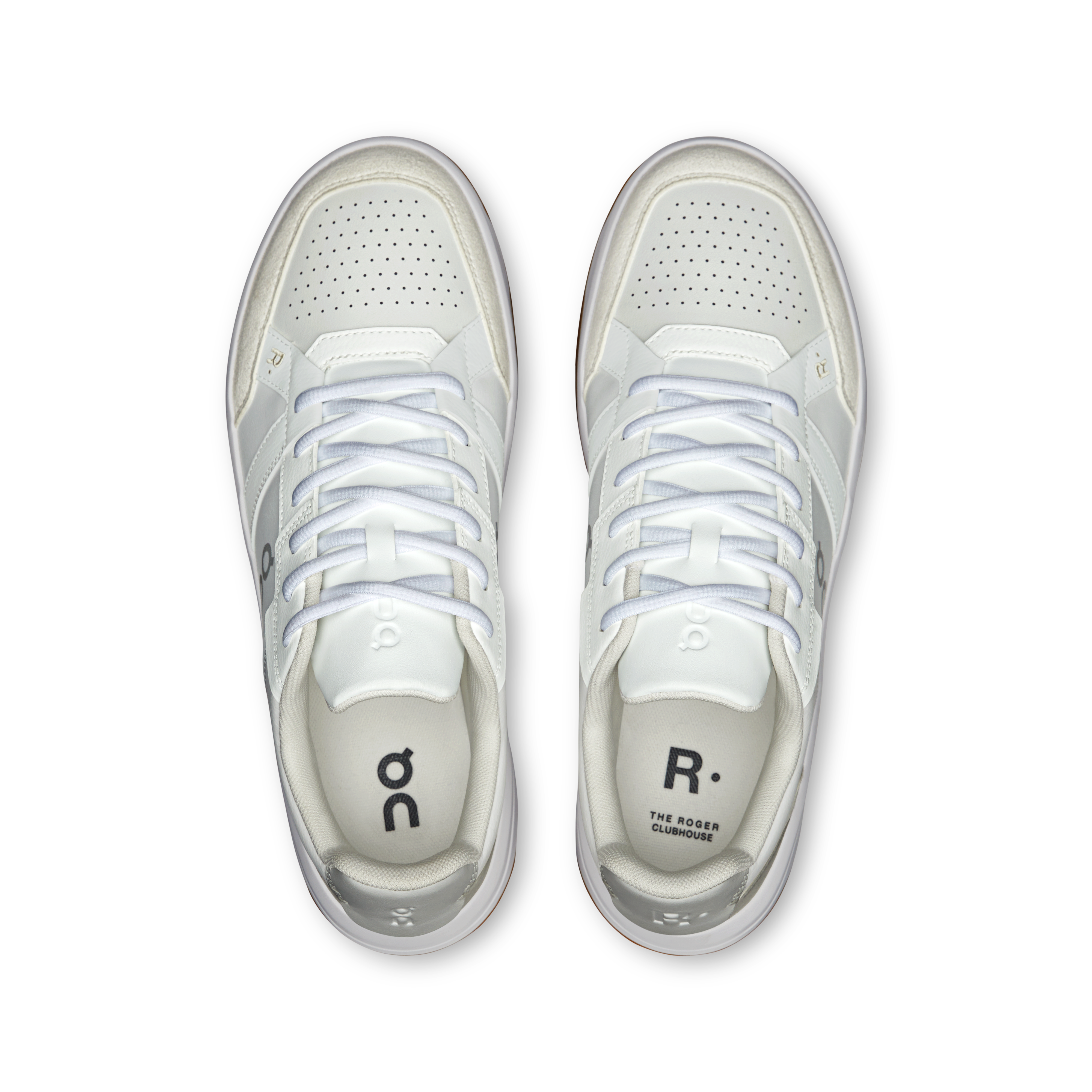 On THE ROGER Clubhouse White & Ivory Men Tennis Shoes
