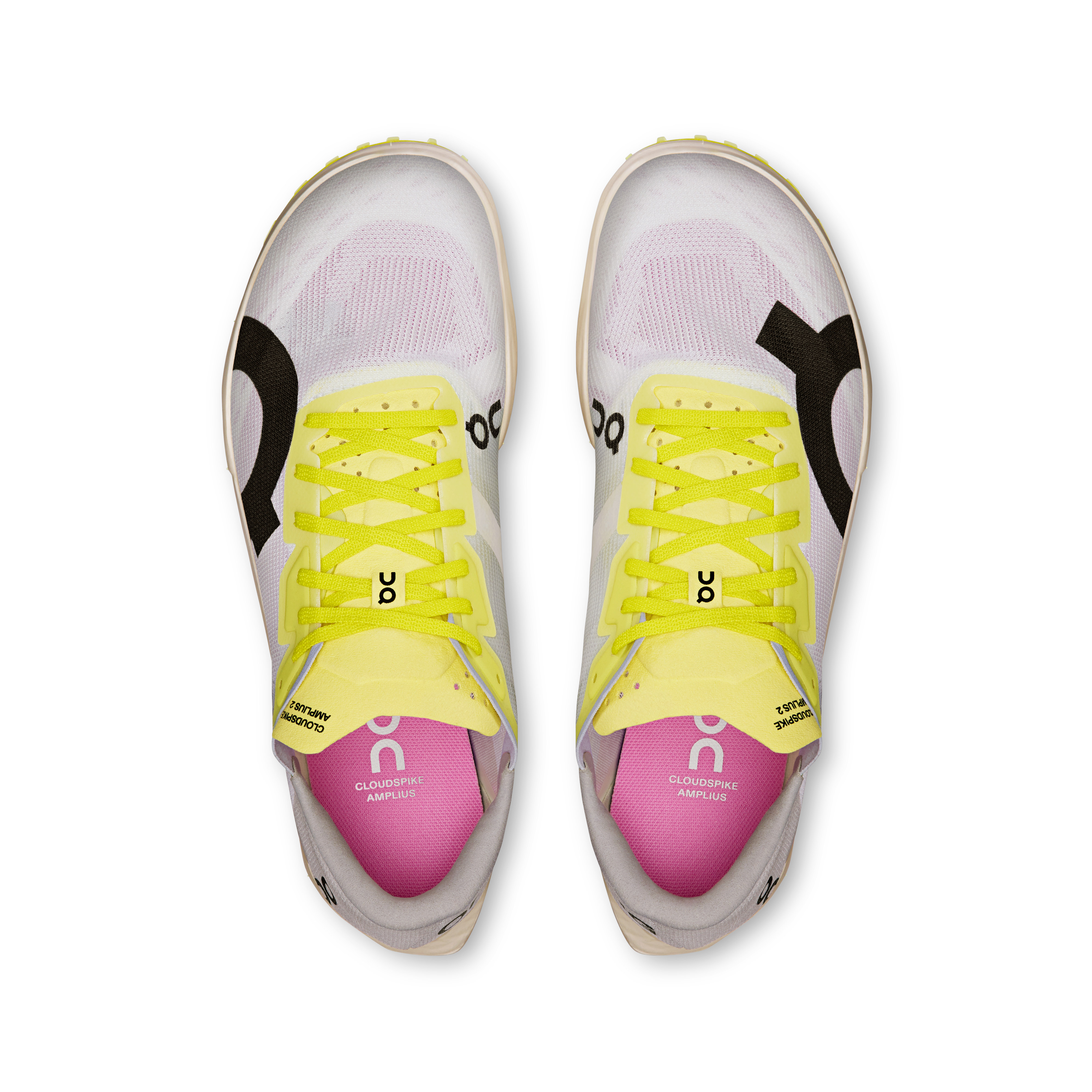 On Cloudspike Amplius 2 White & Raspberry Women Track Shoes