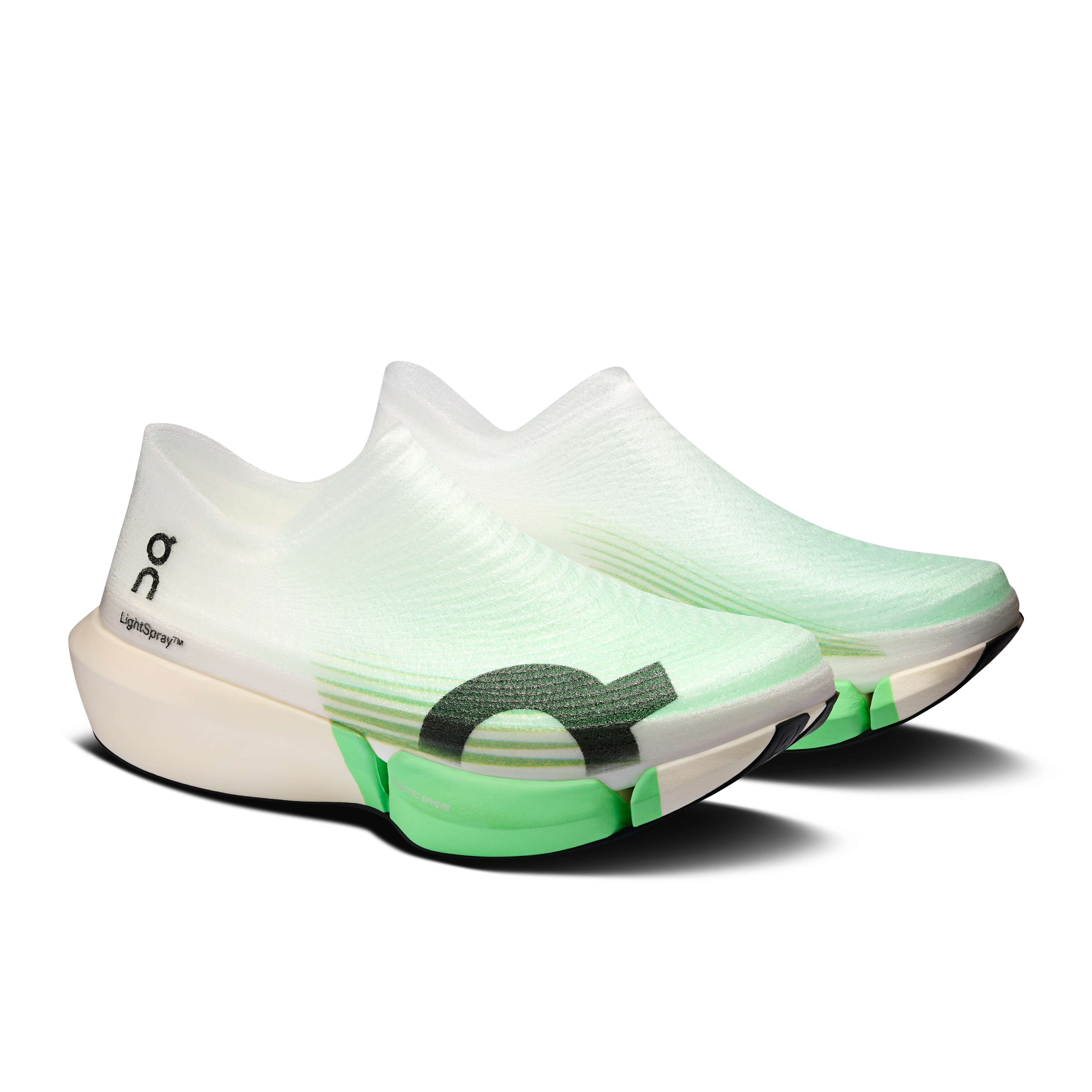 On LightSpray Cloudboom Strike 2 White & Verdite Unisex Road running Shoes