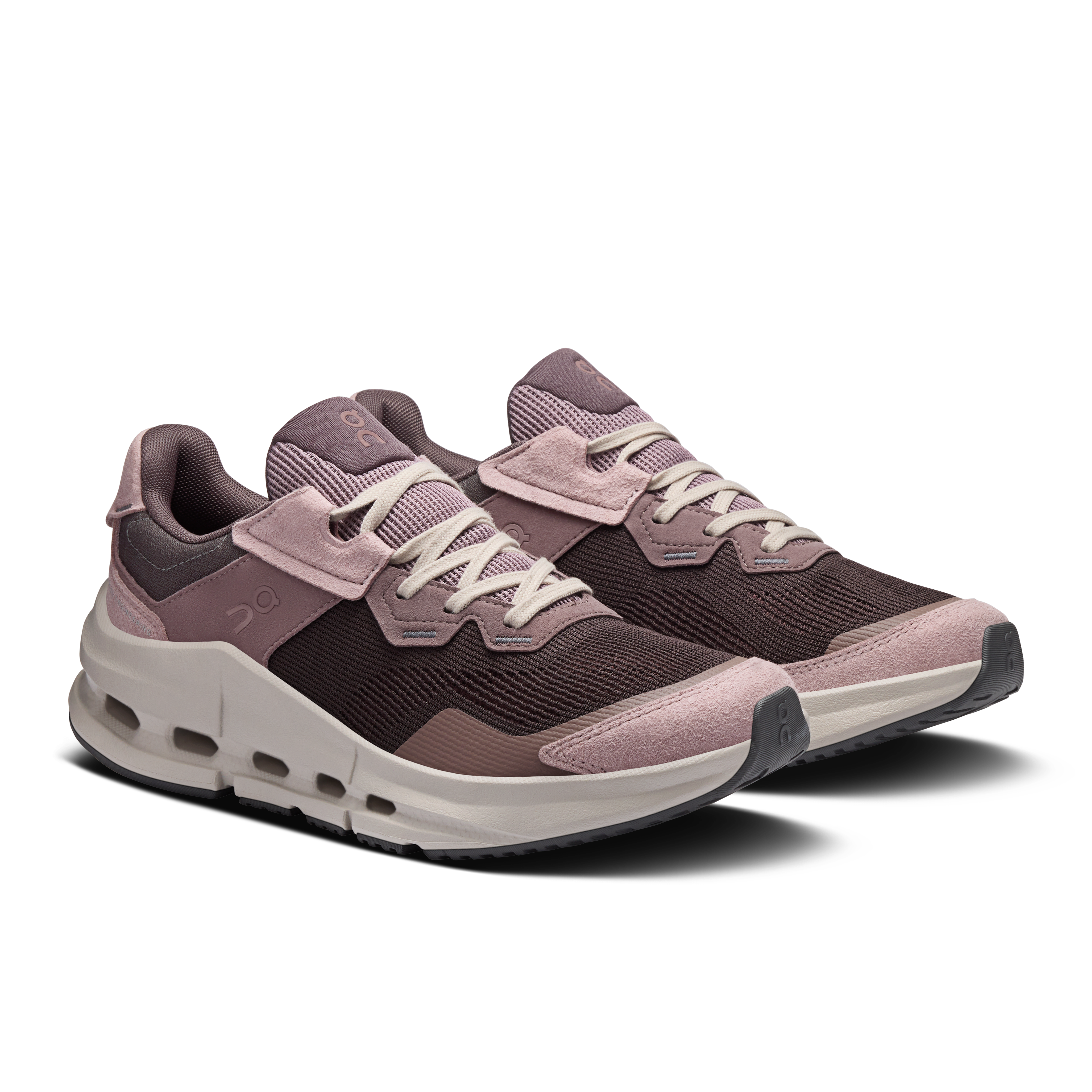 On Cloudnova Rift Pebble & Grape Women Active life Shoes