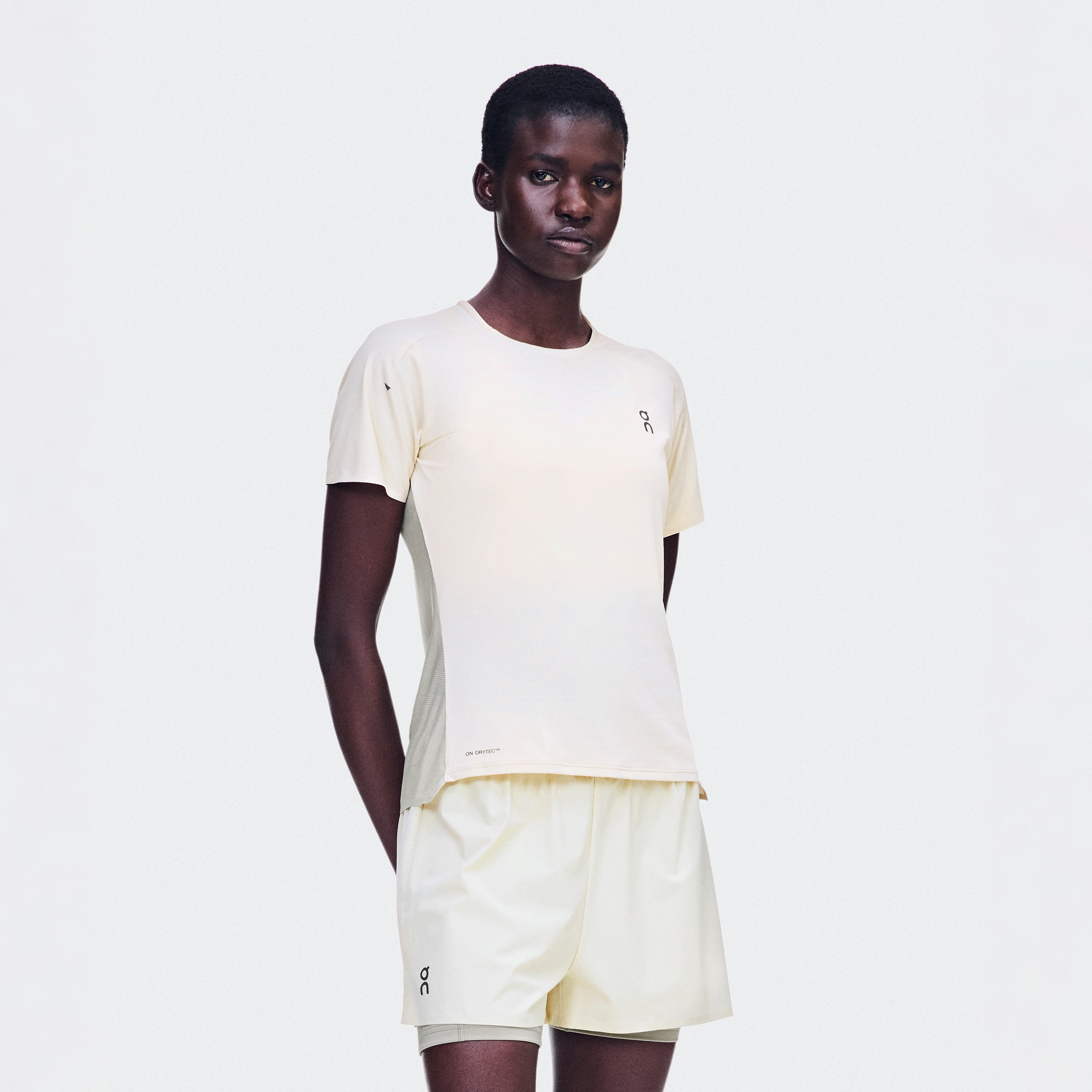 On Performance-T Hare & Brume Women – Road running, warm weather Tops and t-shirts