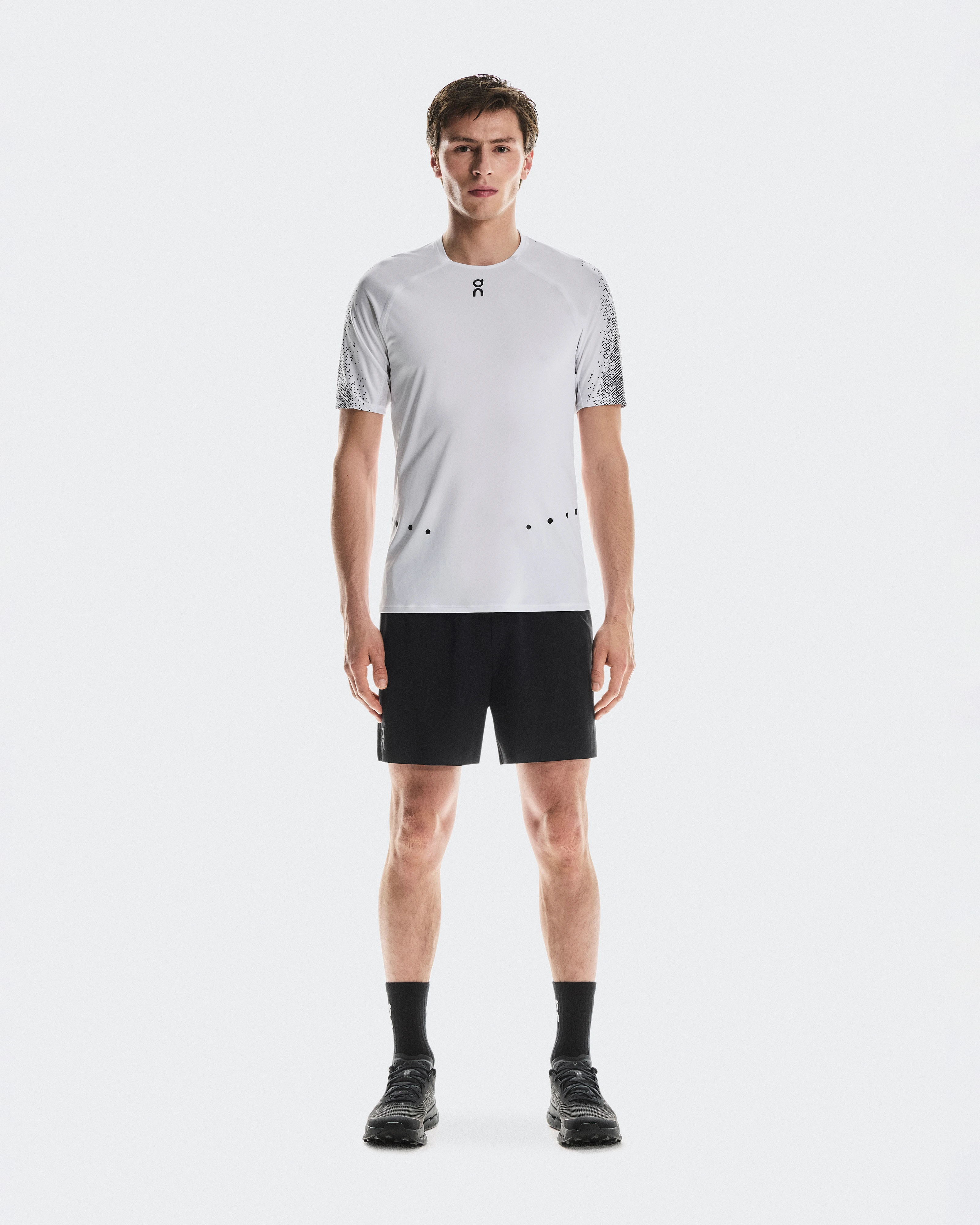 On Ultra-T White & Iron Men Tops and t-shirts