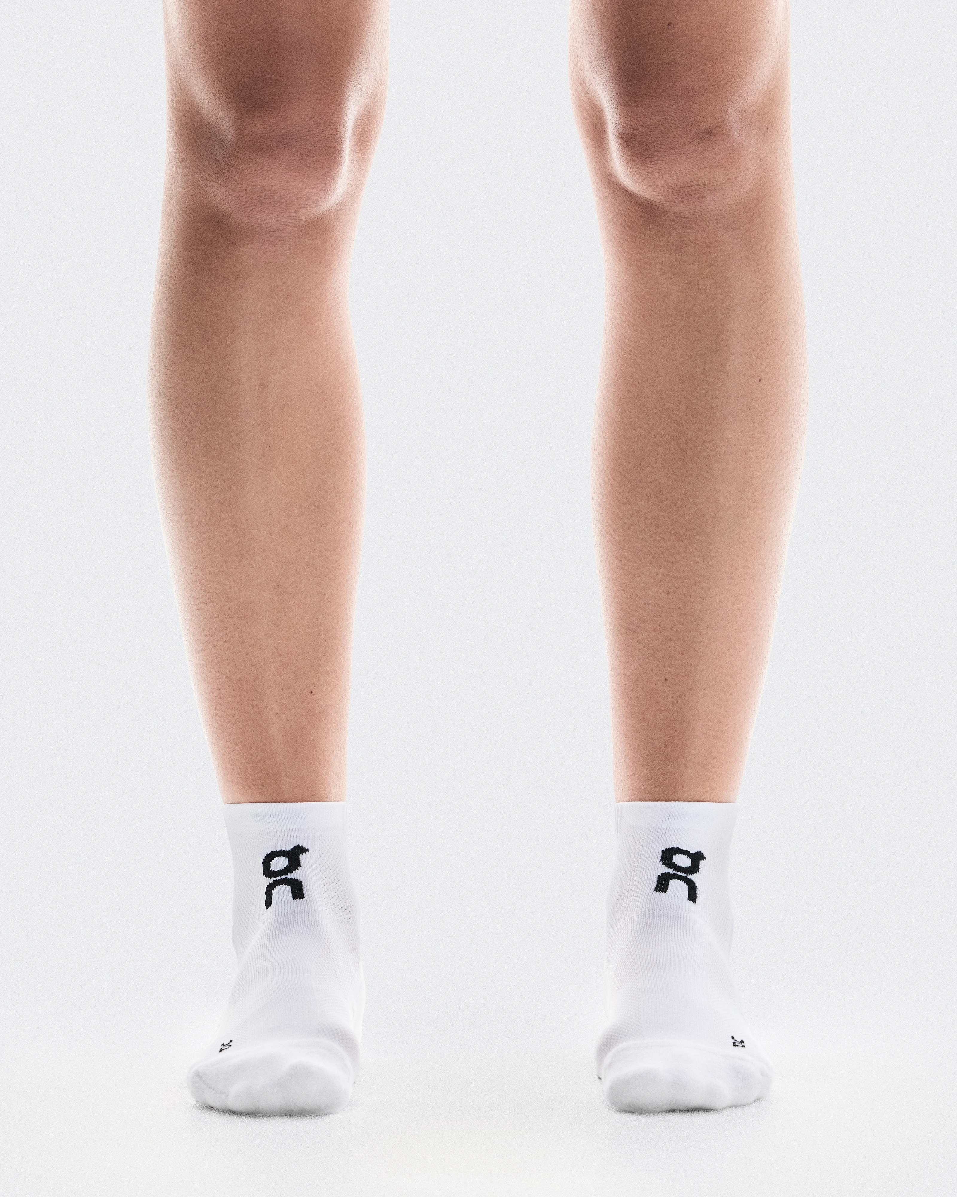 On Core Run Sock Mid 2P White Unisex Socks