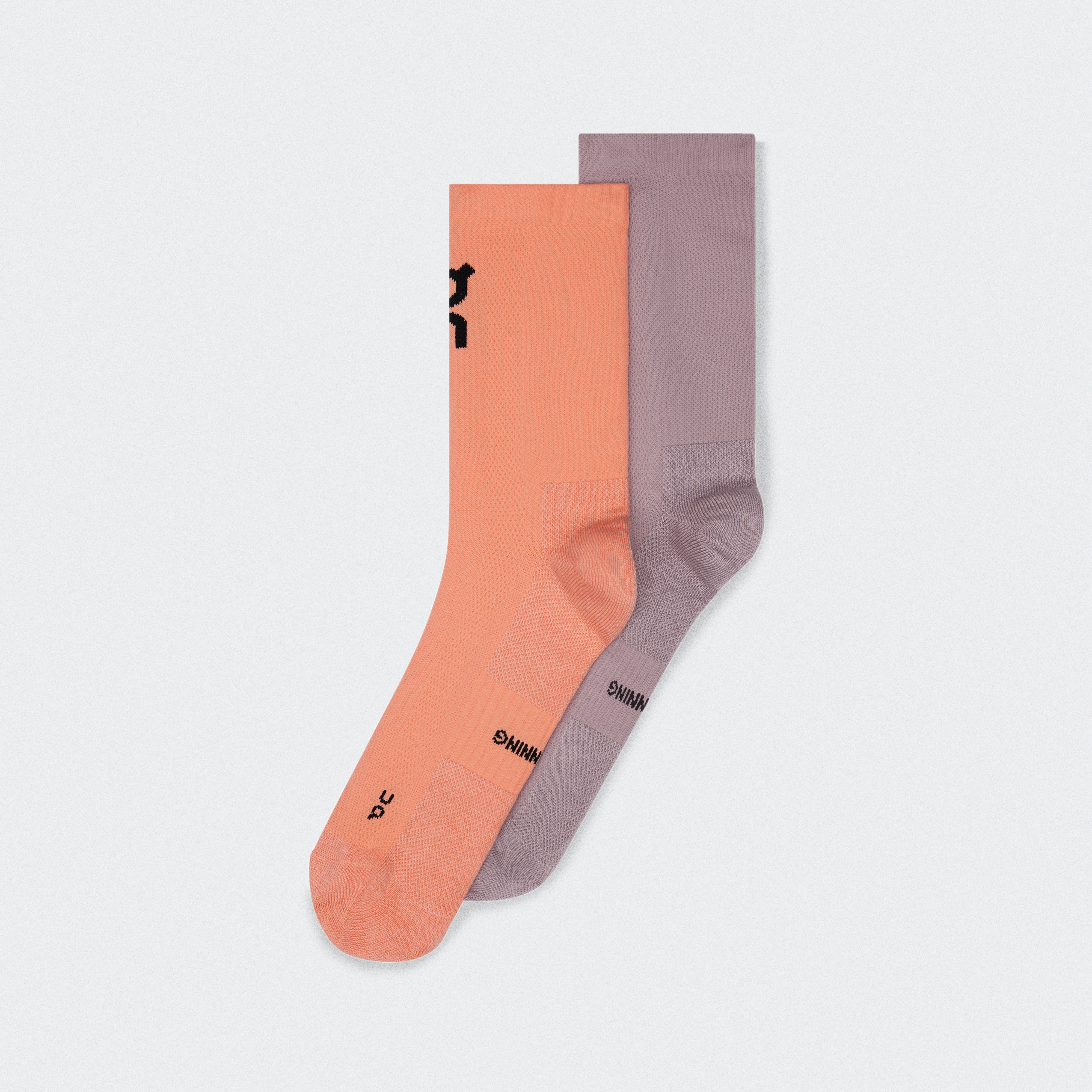 On Core Run Sock High 2P Sunstone & Heron Unisex – Everyday running Socks