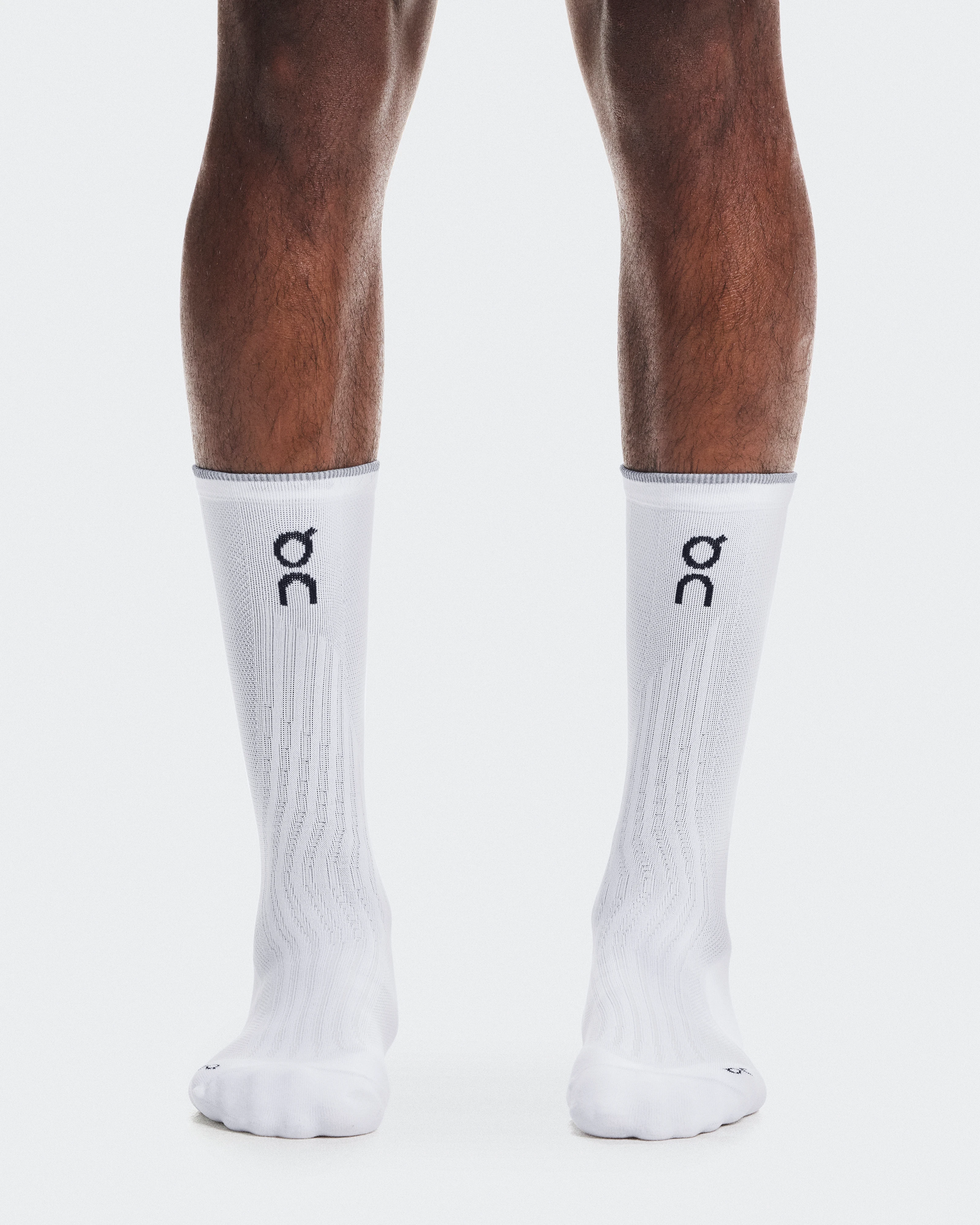 On Elite Run Sock High Hyper White Unisex Socks