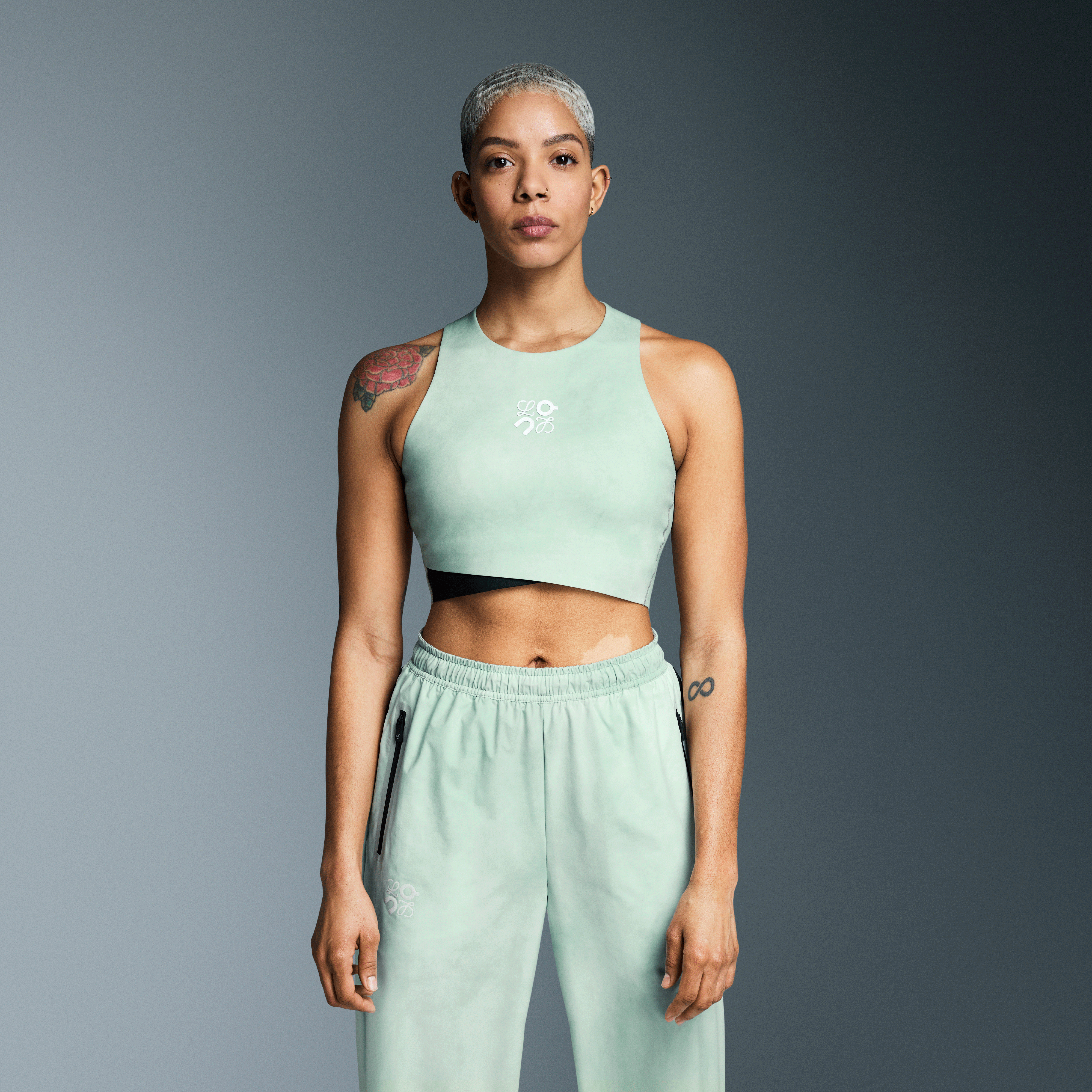 On Performance Top LOEWE White & Multicolor Women – Low-impact workouts, limited edition, LOEWE × On Tops and t-shirts