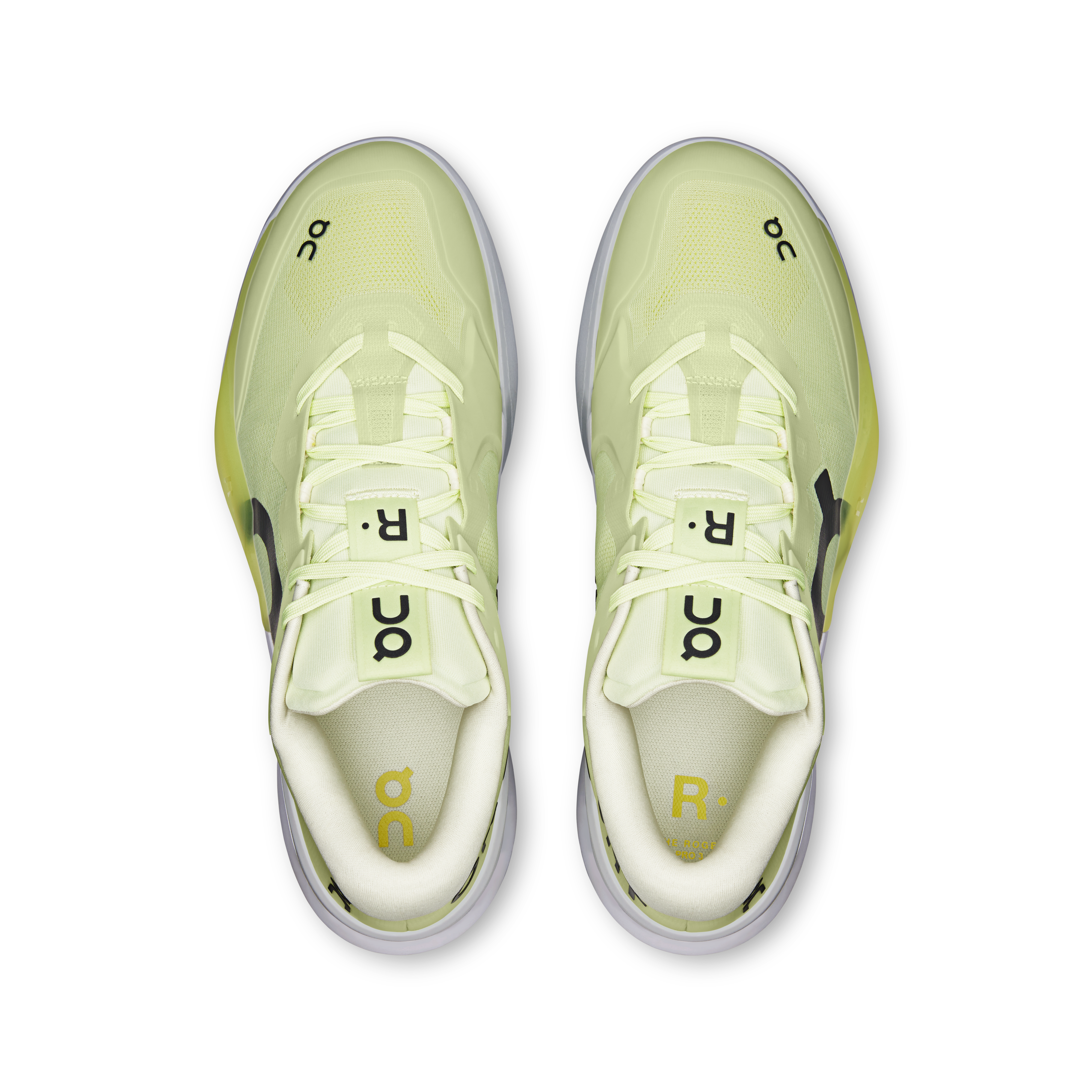 On THE ROGER Pro 3 Linen & Lime Men Tennis Shoes