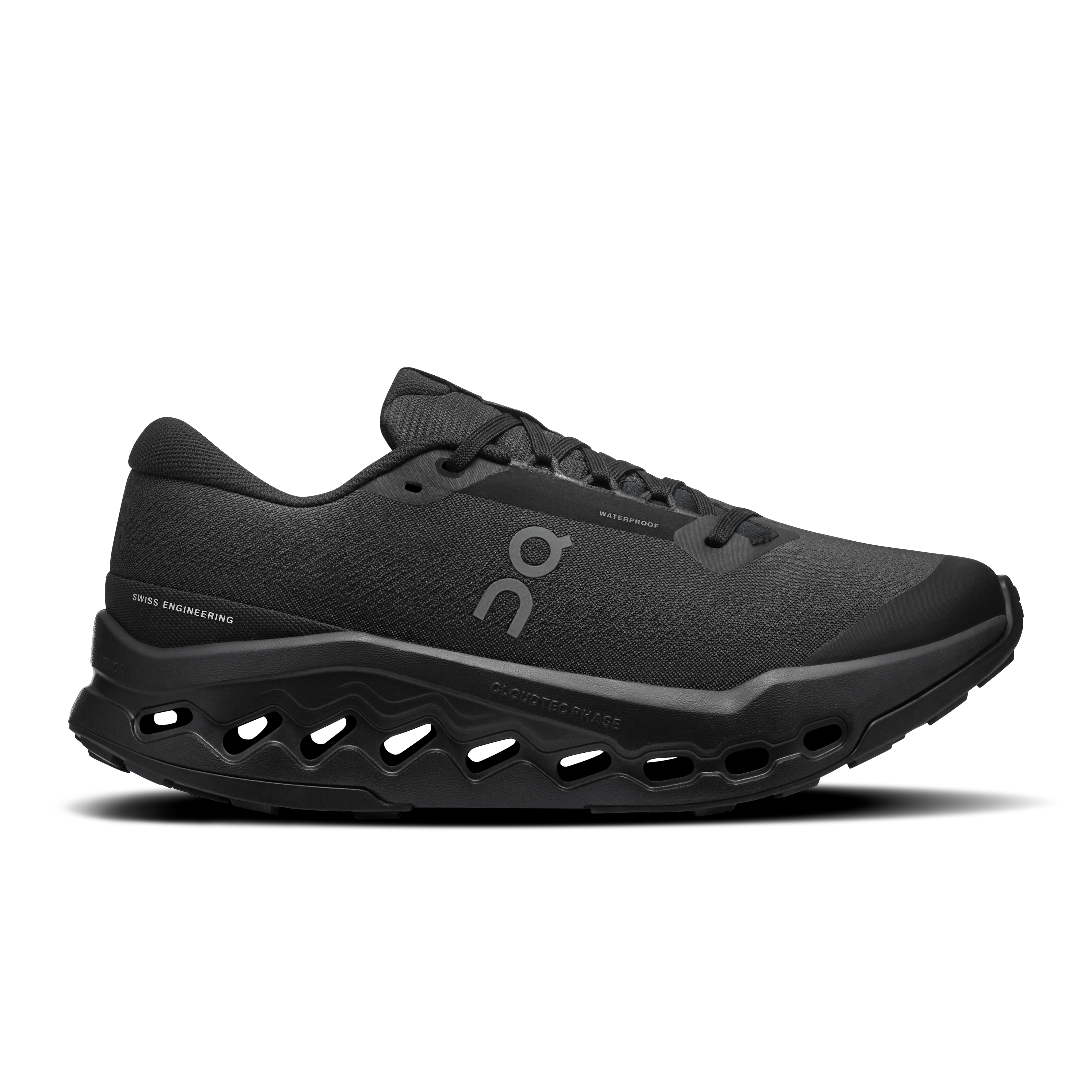Cloudsurfer Trail 2 Waterproof Trail Running Shoe in Black/Black