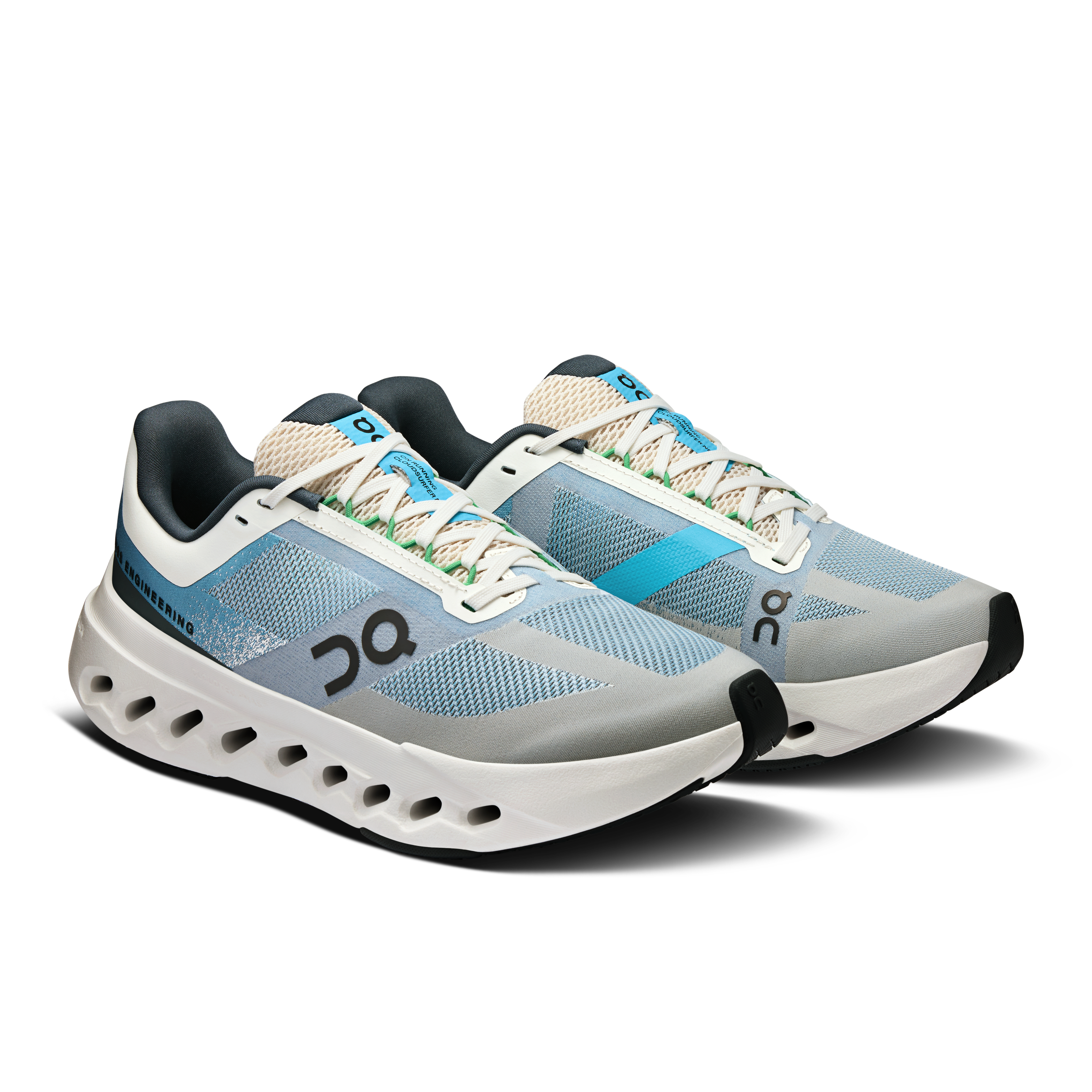 On Cloudsurfer Next Wide Niagara & White Women Road running Shoes