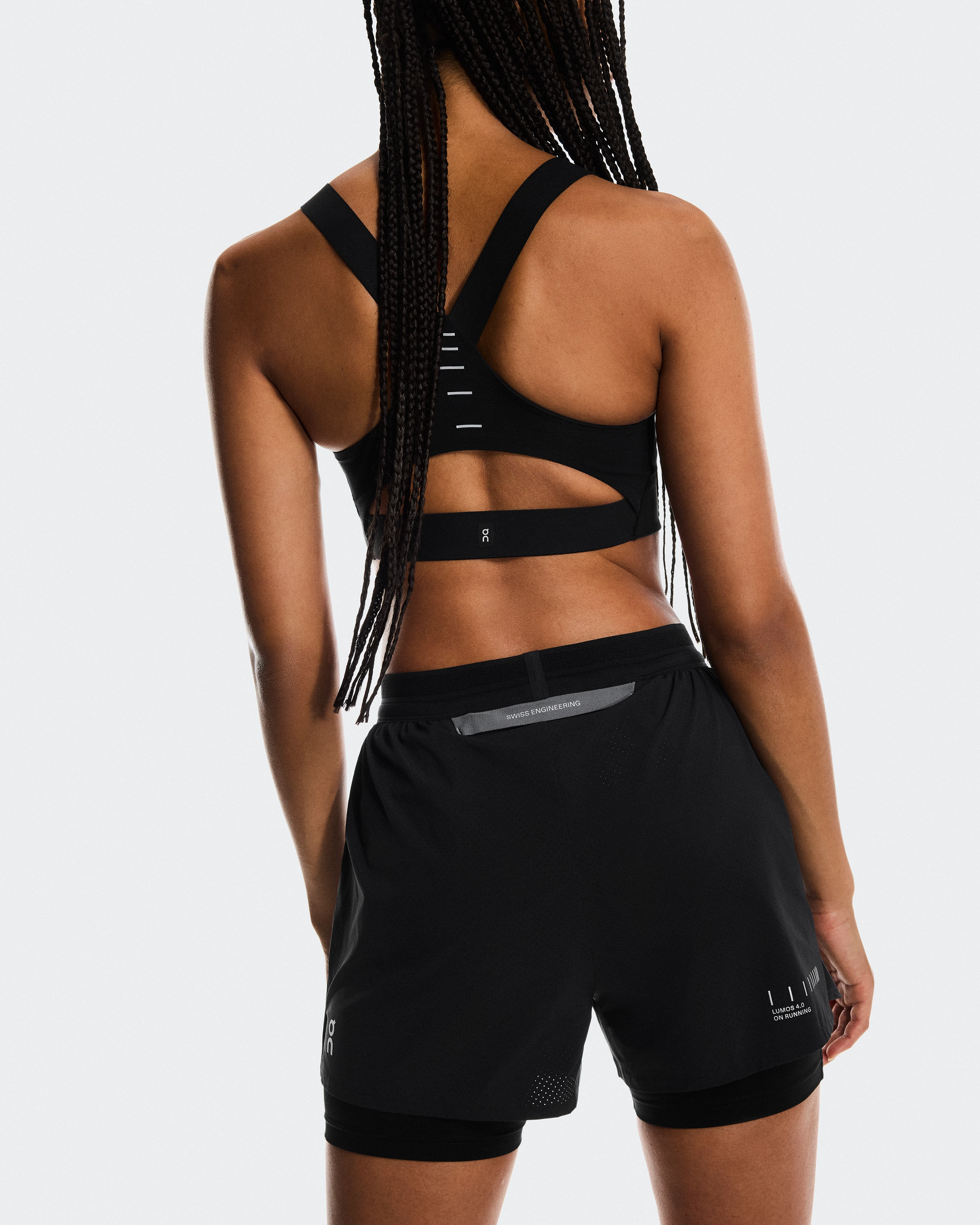 On Performance Shorts Lumos Eclipse & Black Women Shorts