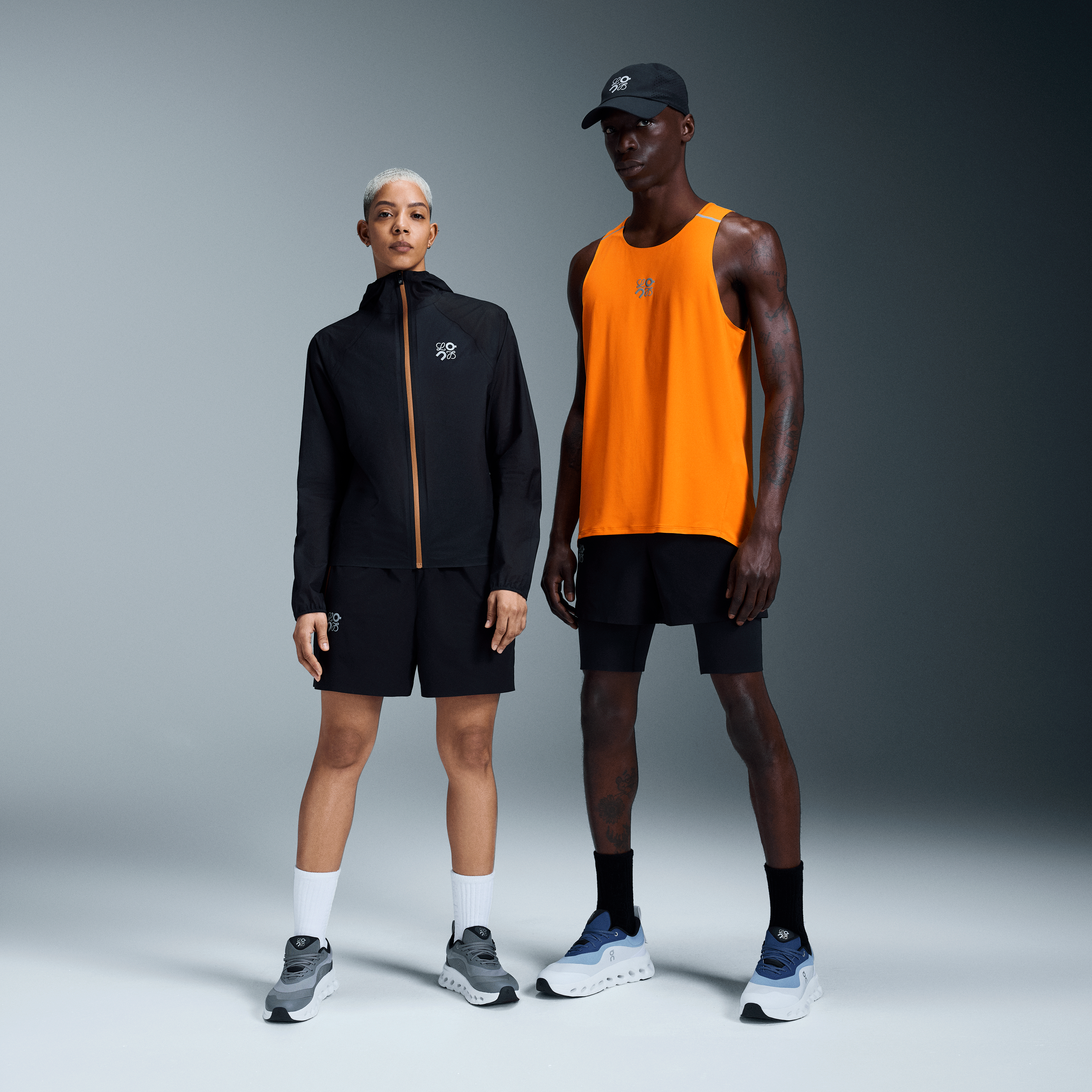 On Short Length Shorts LOEWE Black Unisex – Special edition, daily runs, LOEWE × On Shorts