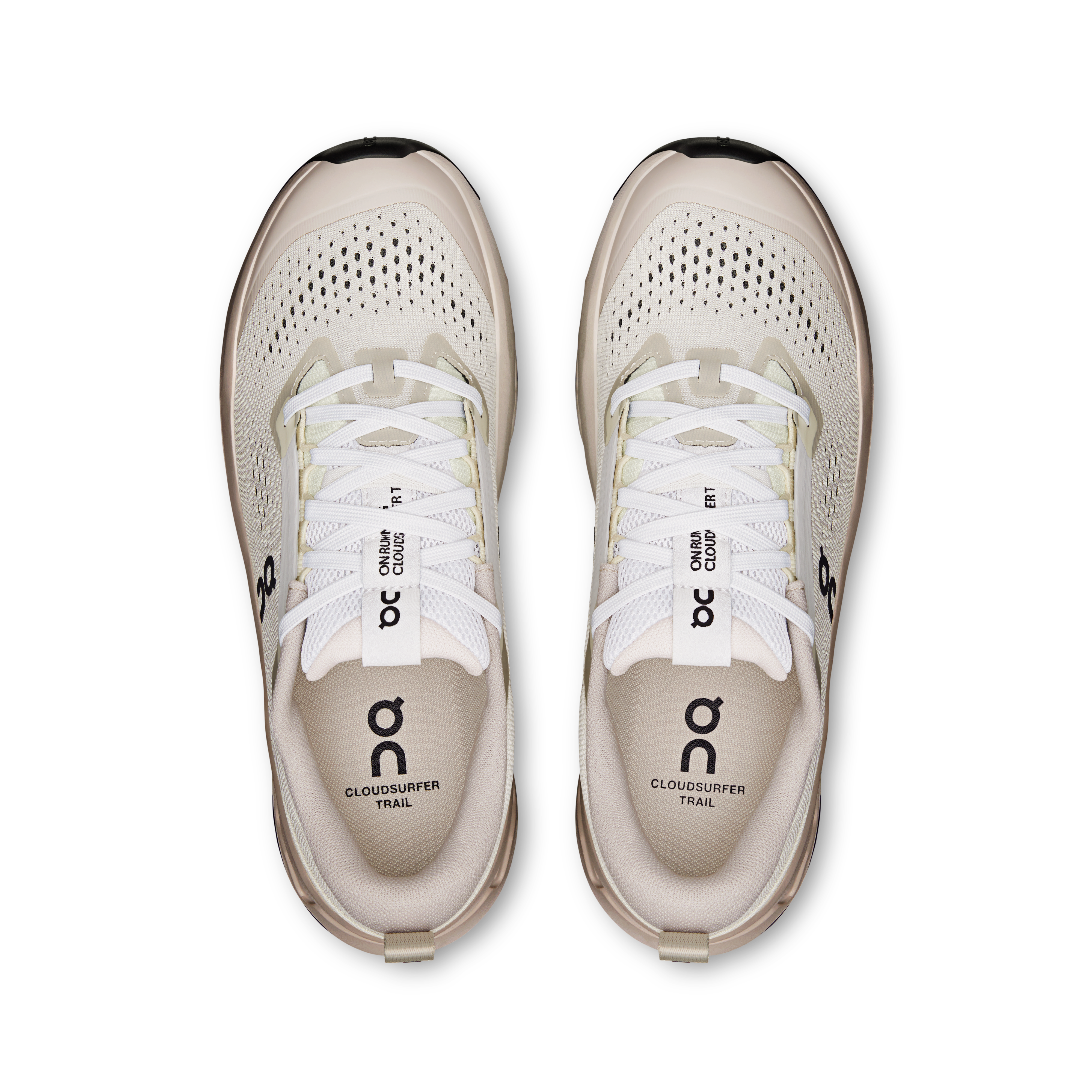 On Cloudsurfer Trail 2 Frost & Truffle Women Trail running Shoes