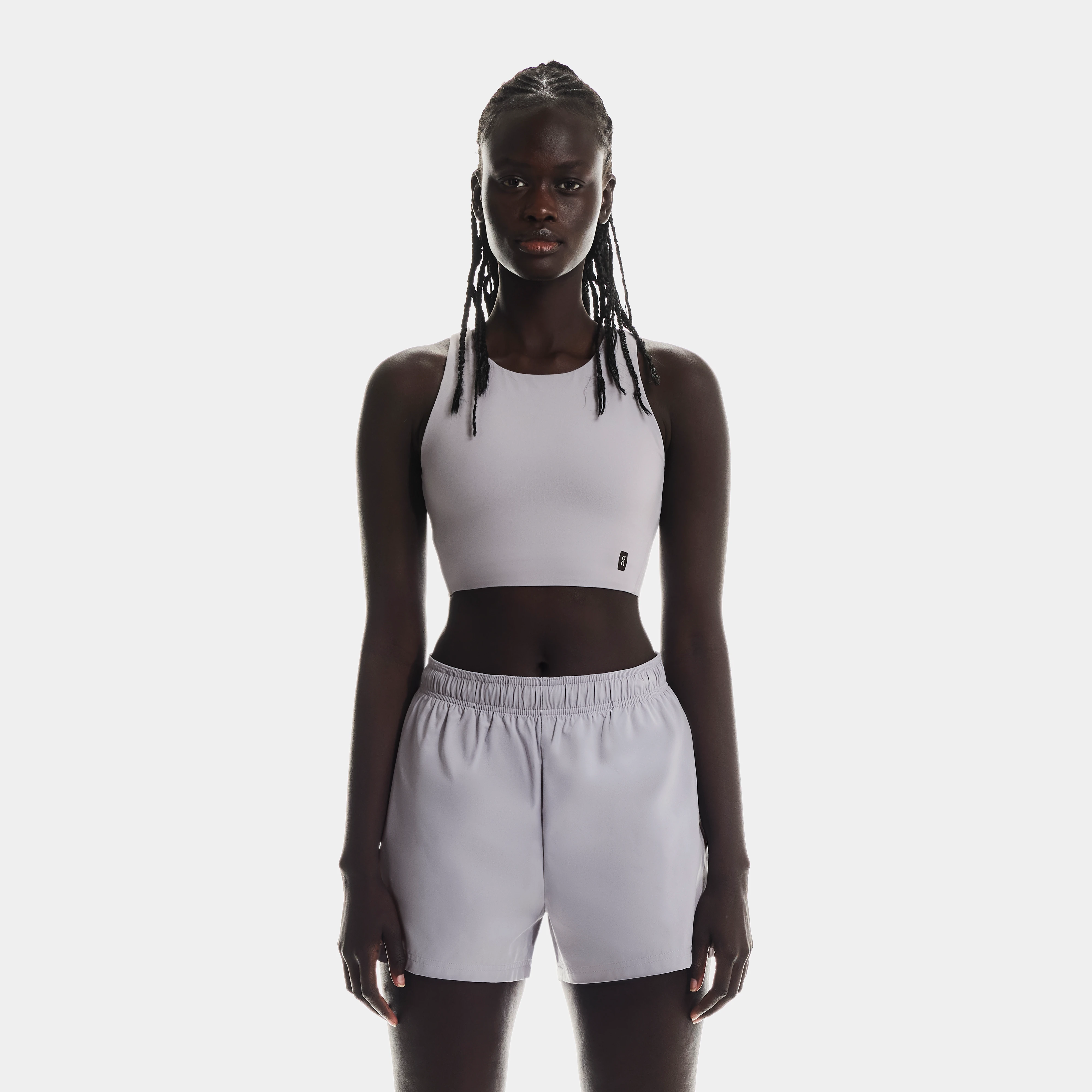On Core 2-in-1 Crop Lilac Women – Mixed sports, versatile, added support Tops and t-shirts