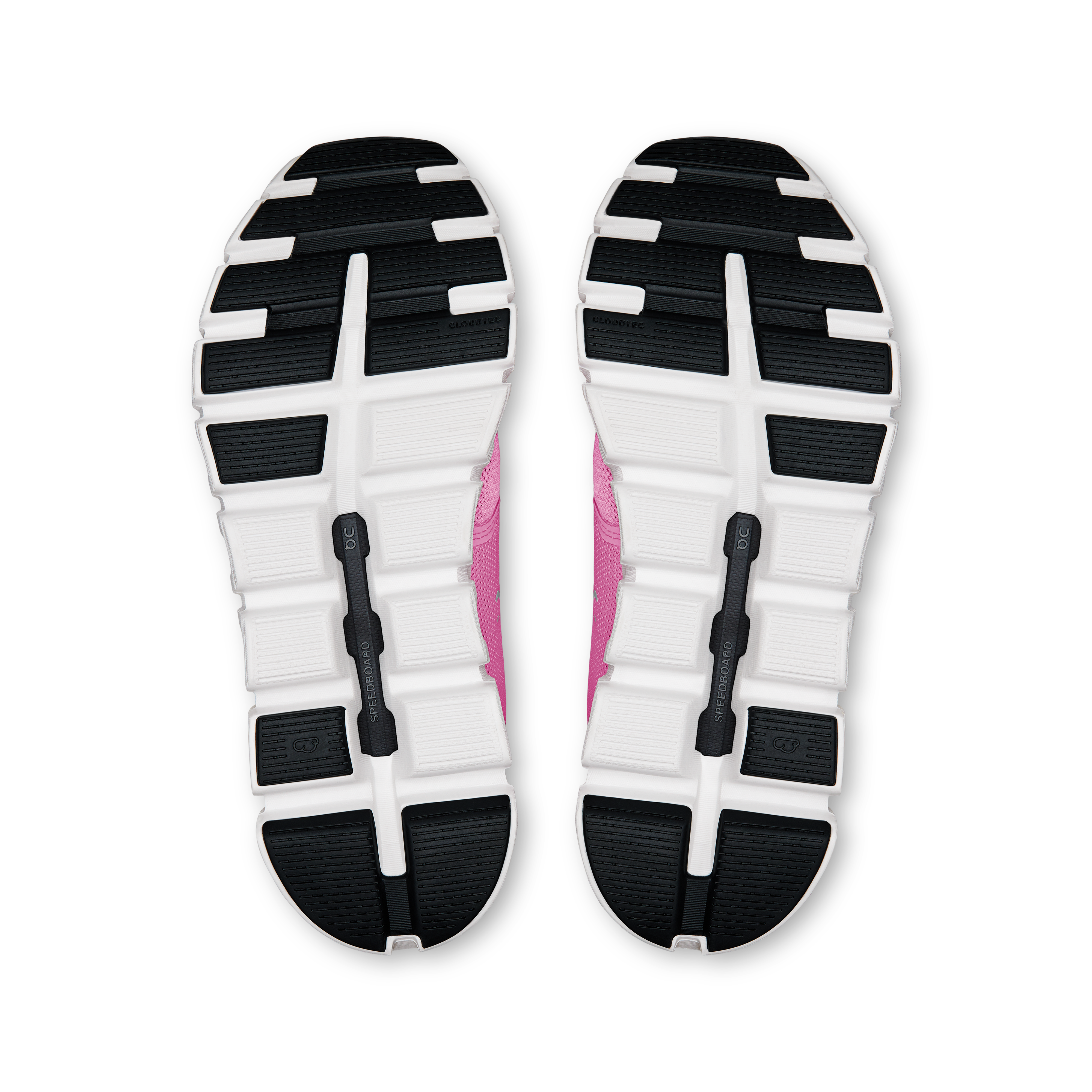 On Cloud 6 Raspberry & White Women Active life Shoes