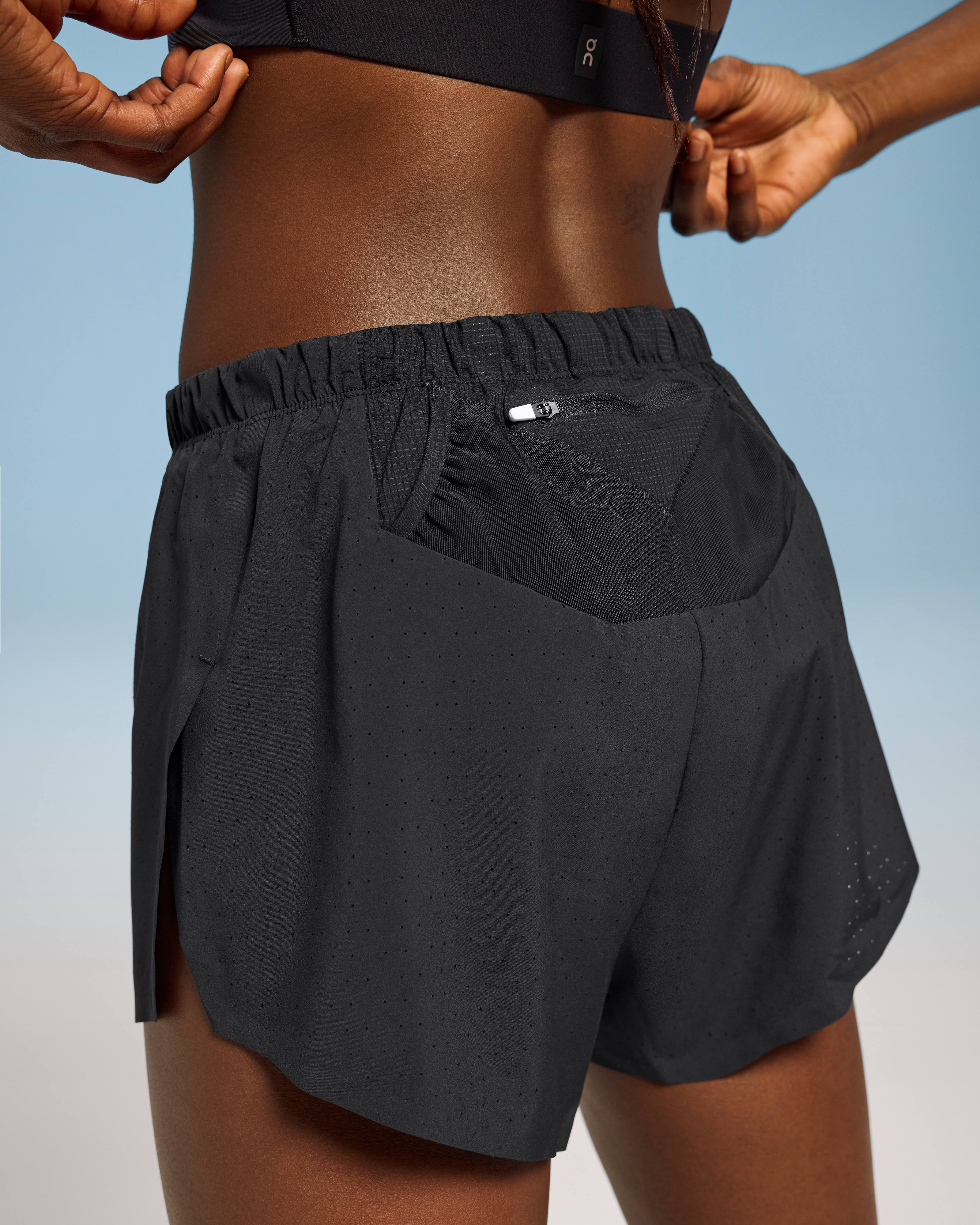 On Race Shorts Black Women Shorts