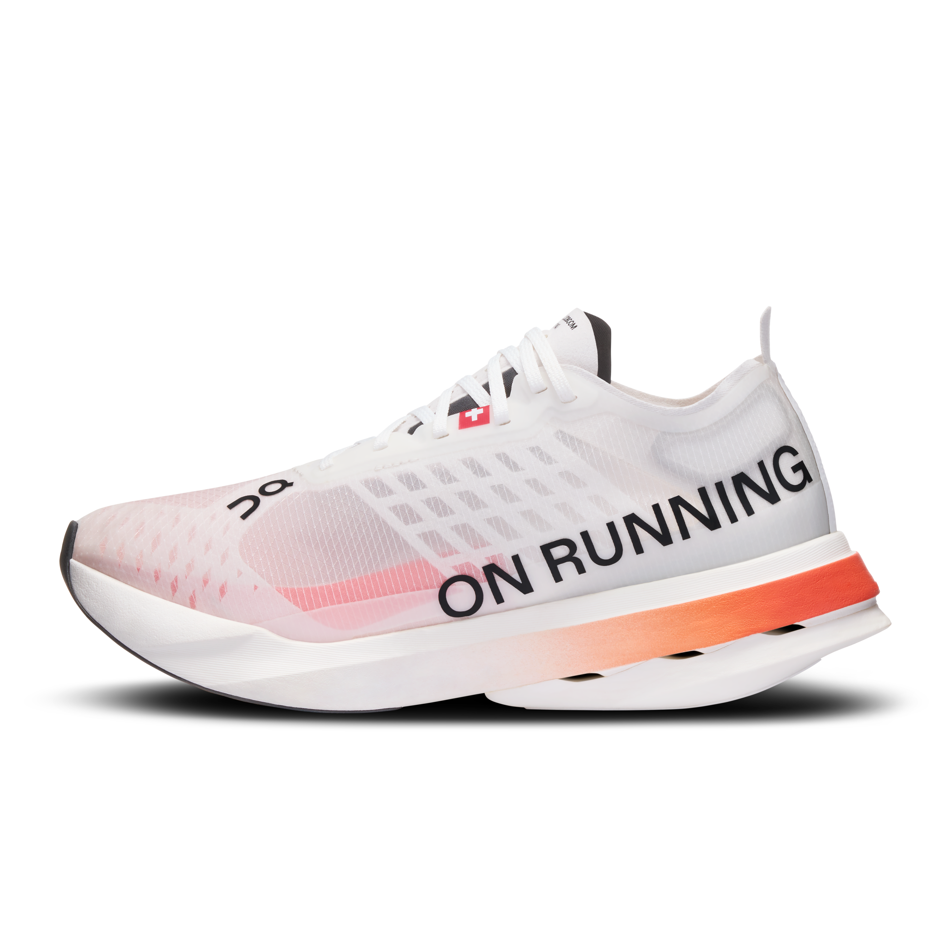 On Cloudboom Strike White & Black Women Road running Shoes