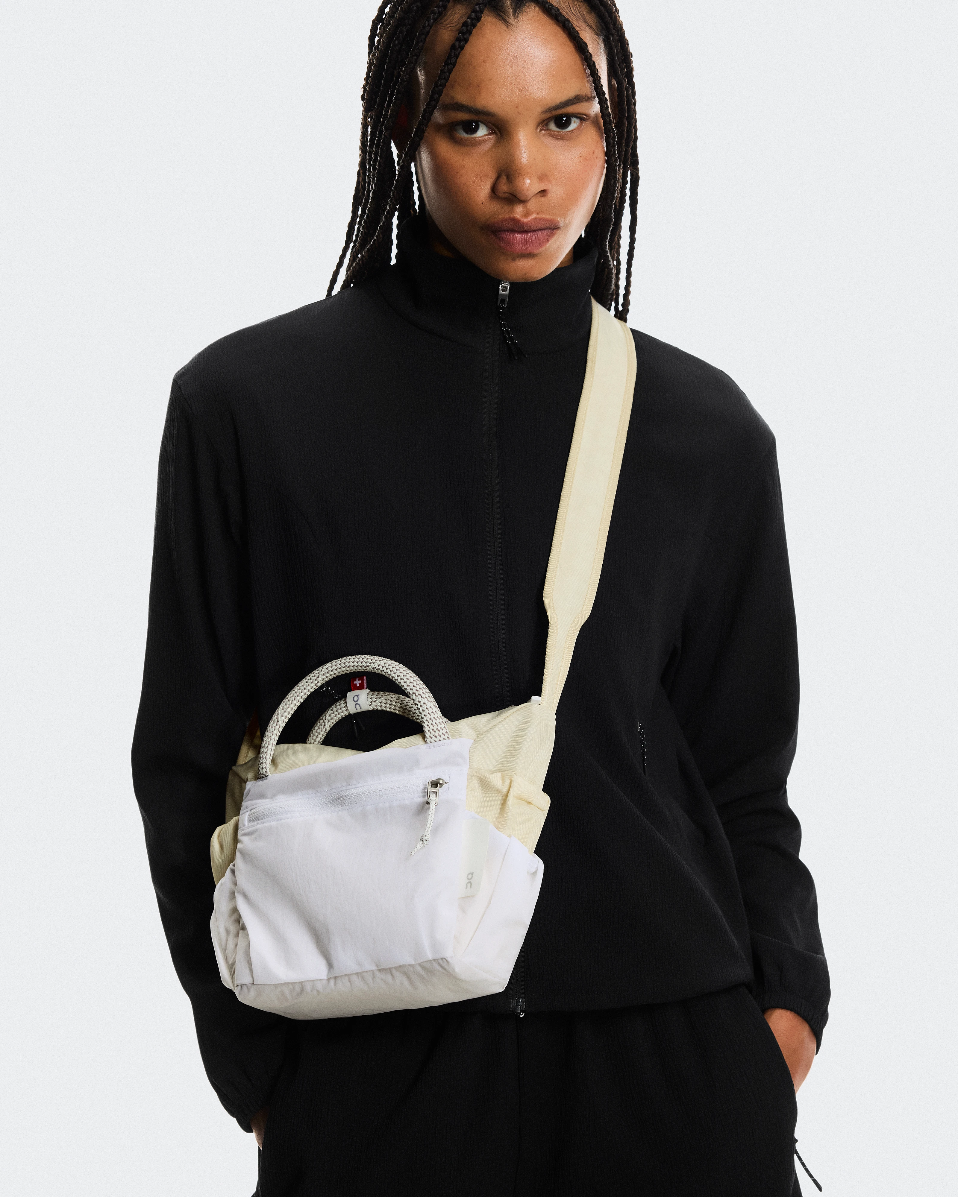 On Track Pack Mini Elite Cream & White Unisex Bags