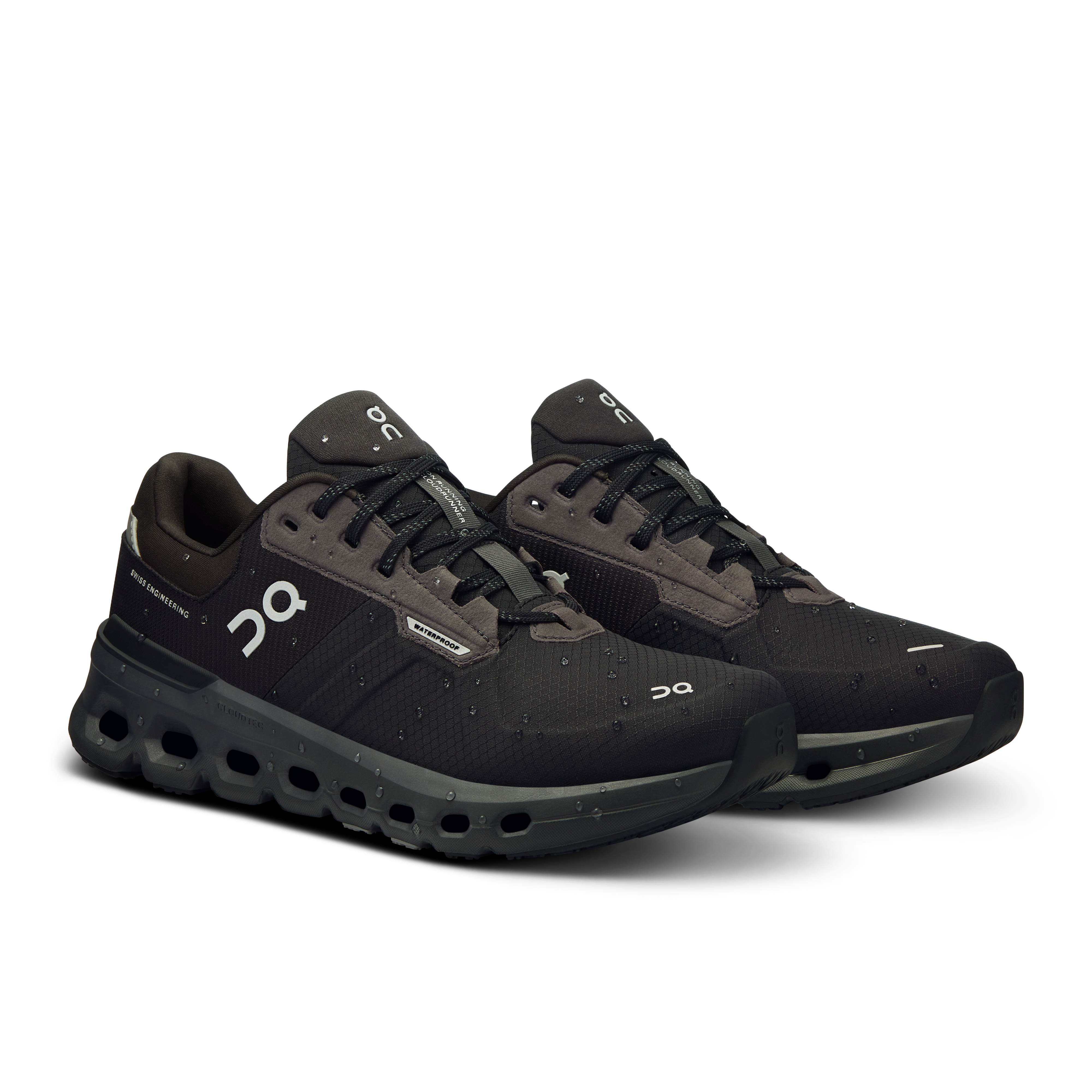 On Cloudrunner 2 Waterproof Magnet & Black Women Road running Shoes