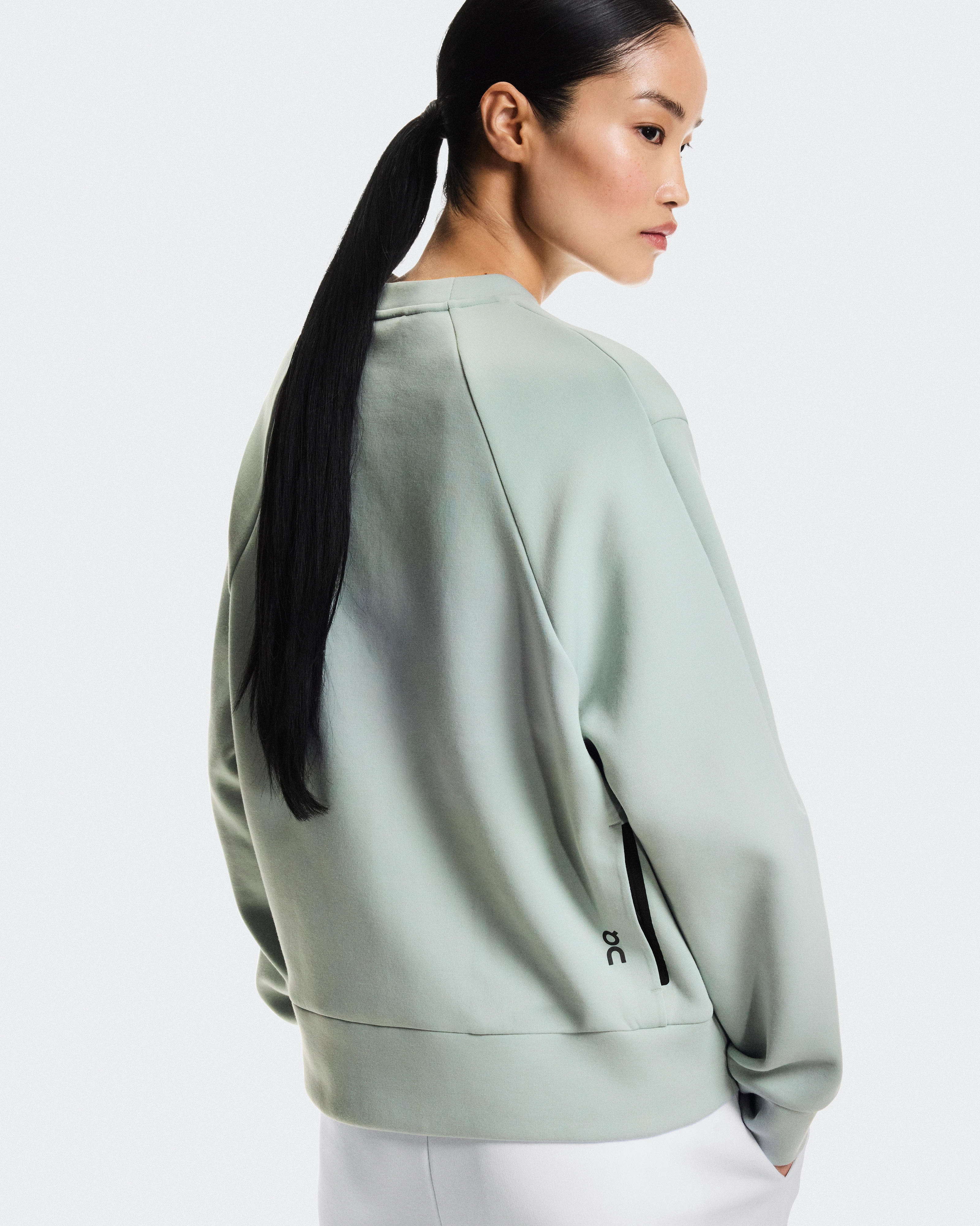 On Focus Tech Crew Mineral Women Hoodies and sweatshirts