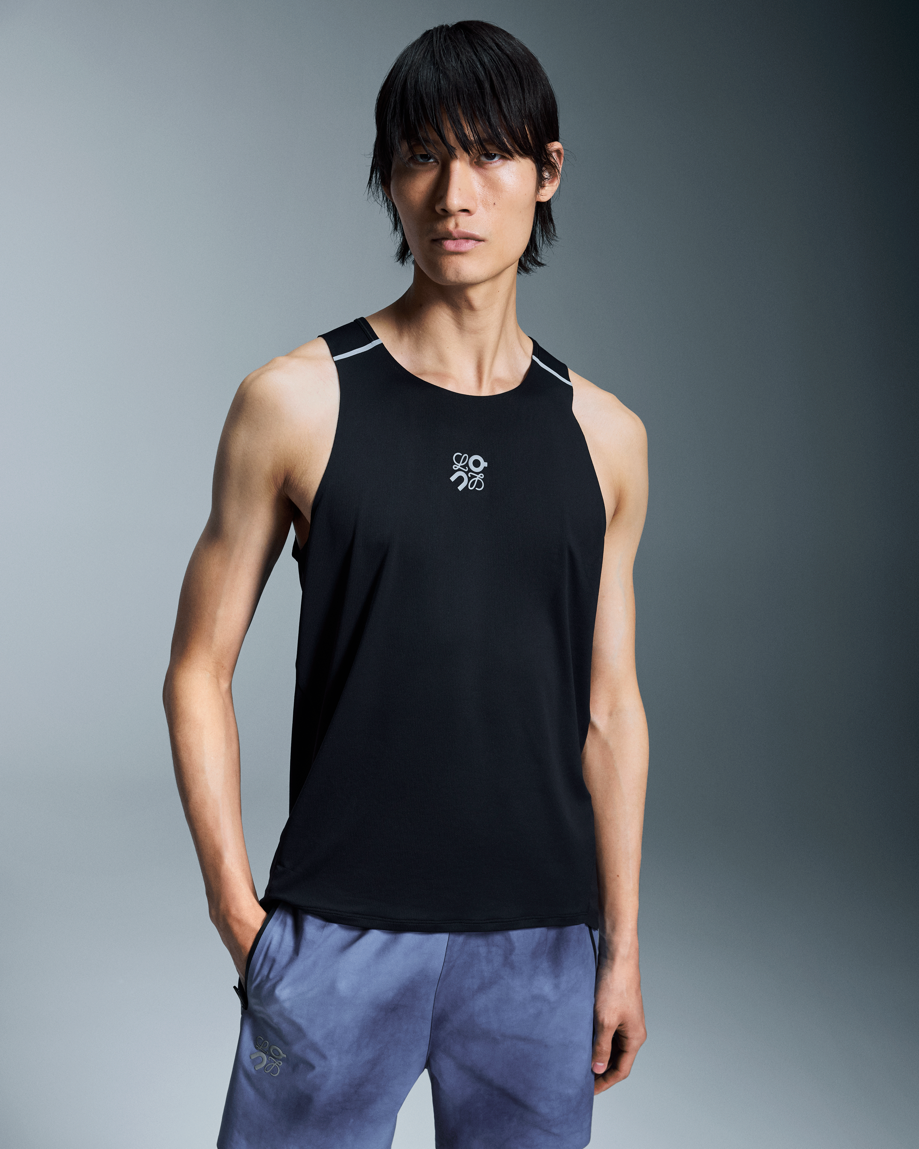 On Performance Tank Top LOEWE Black Men Tops and t-shirts