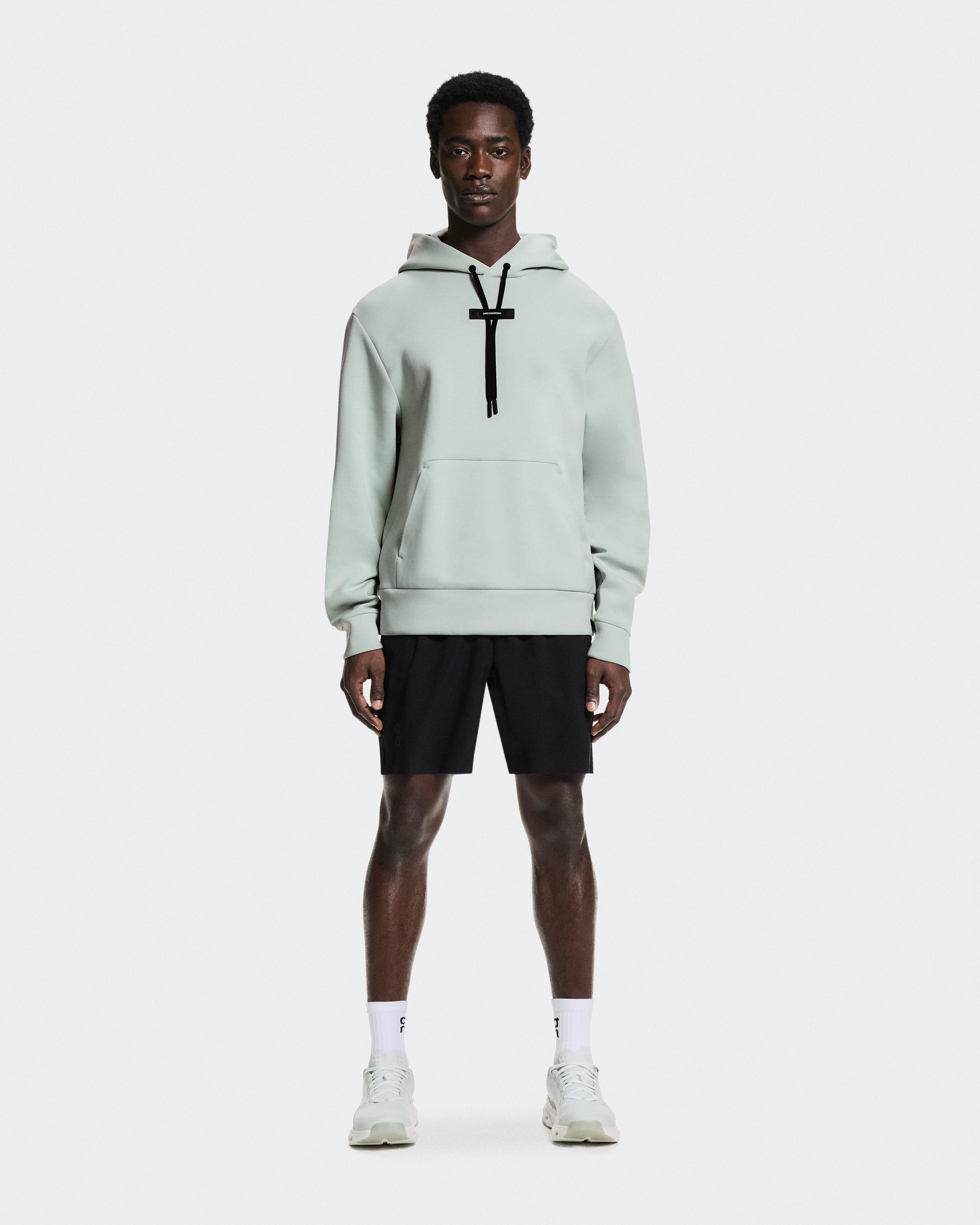 On Focus Tech Hoodie Mineral Men Hoodies and sweatshirts