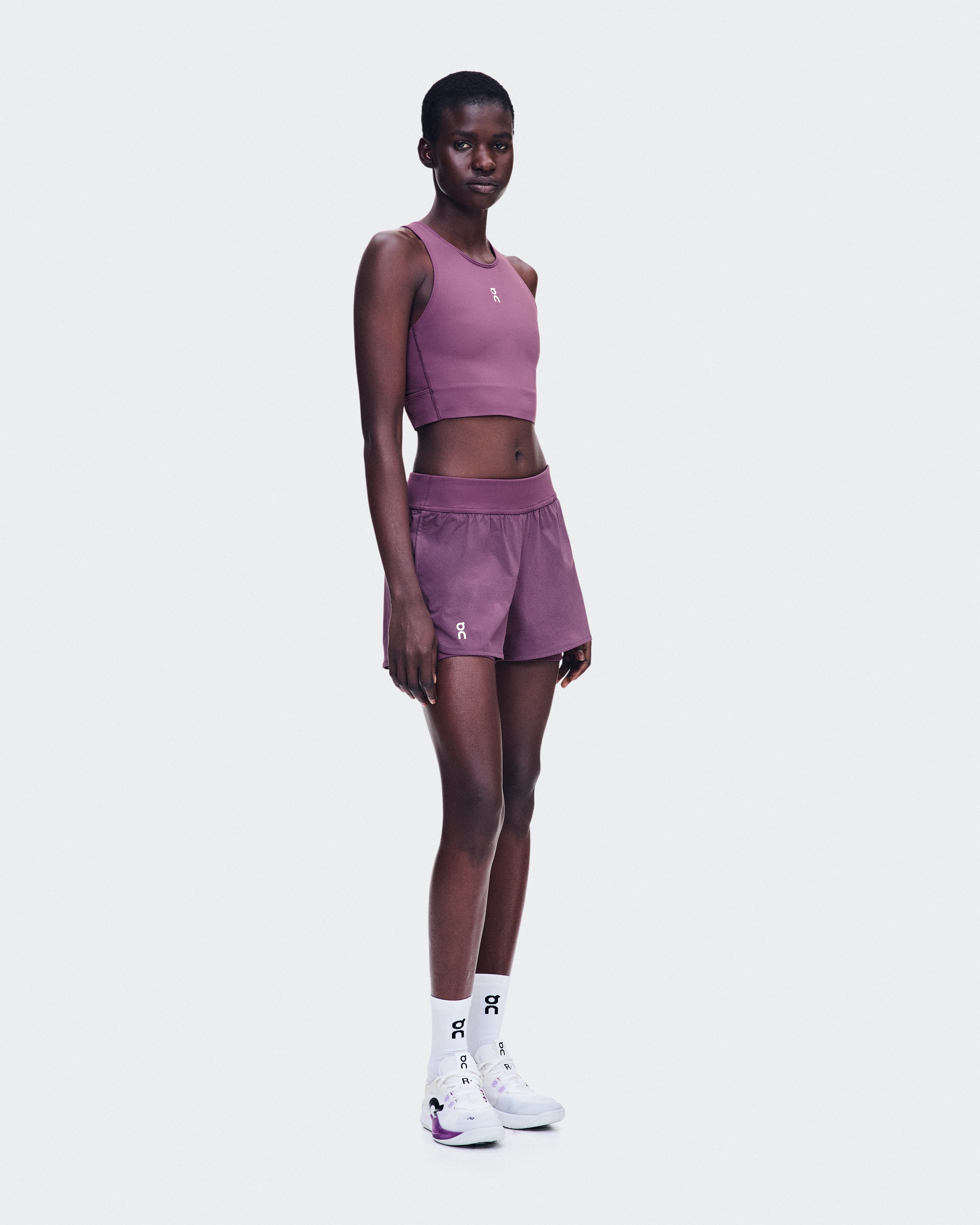 On 3" Court Shorts 2-in-1 Cassis Women Shorts