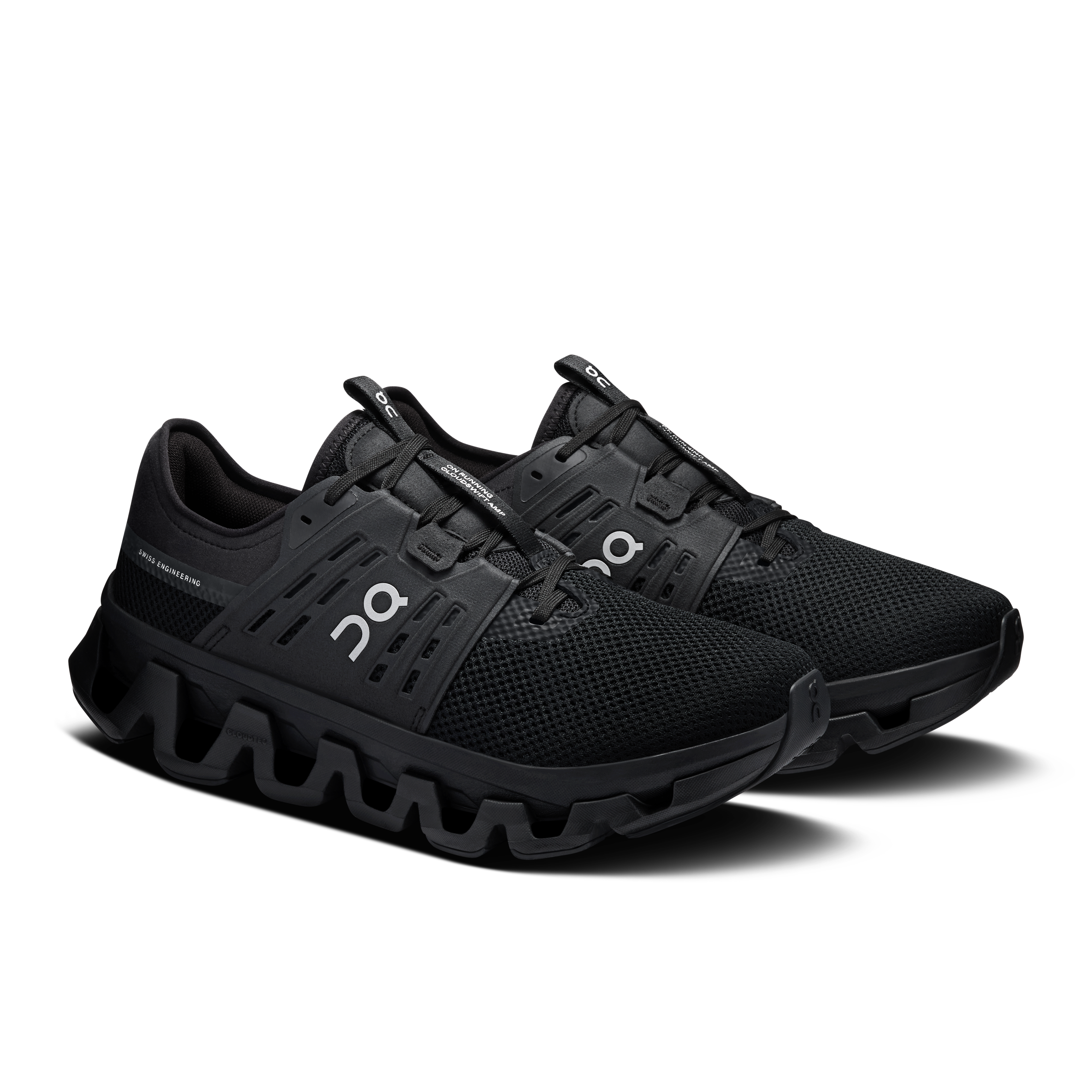 On Cloudswift Amp Black & Silver Men Active life Shoes