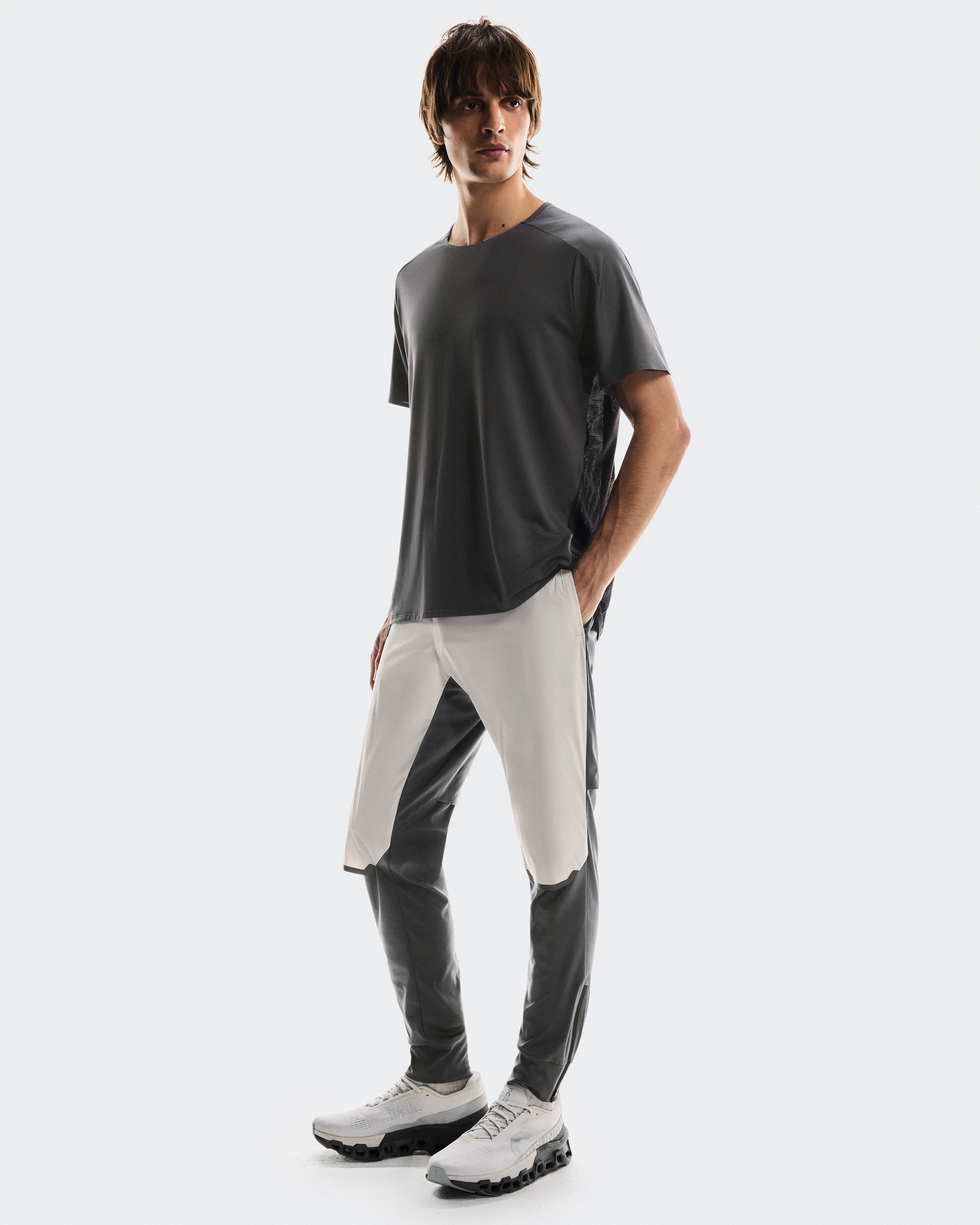 On Weather Pants Silver & Eclipse Men Pants
