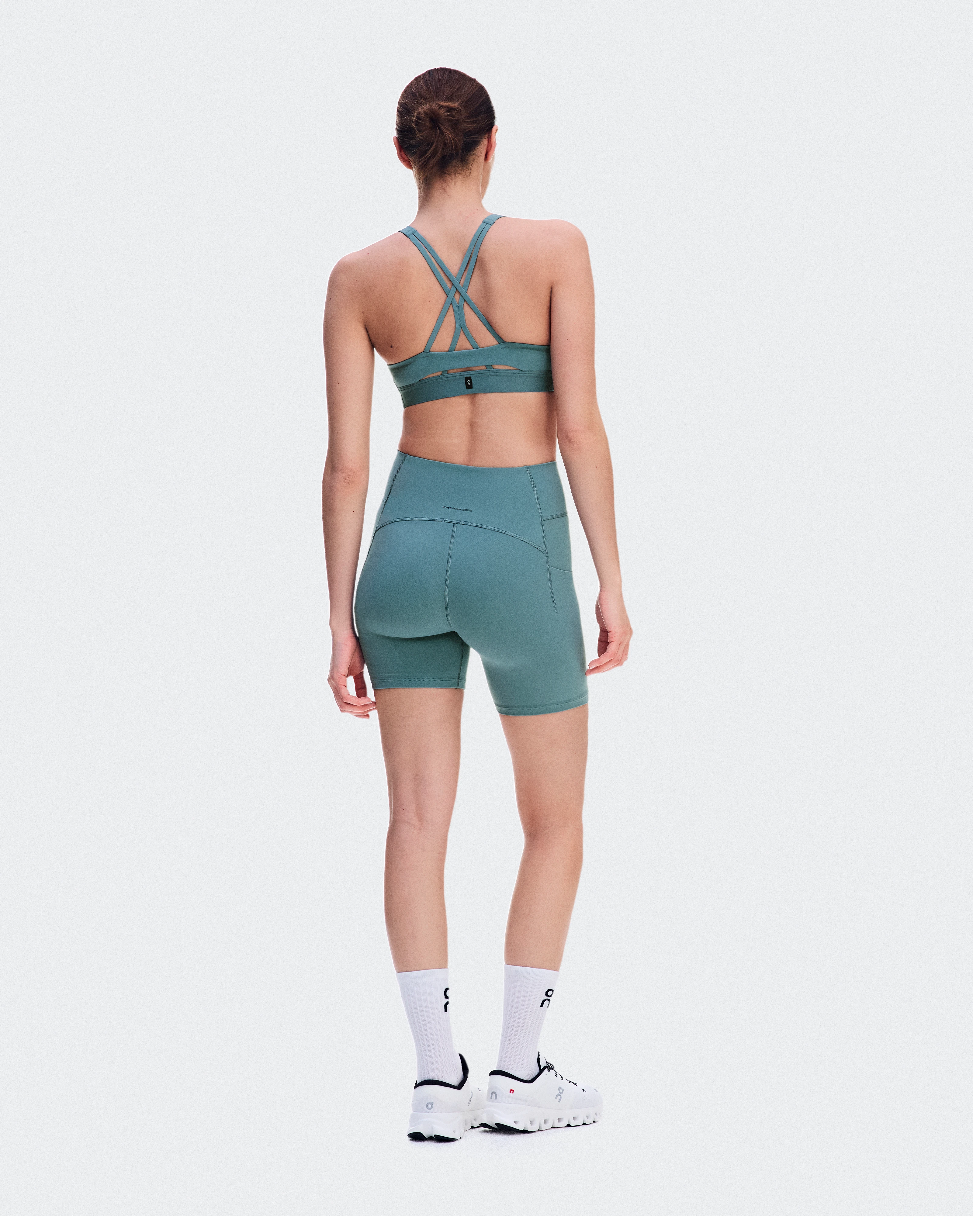 On Studio Leggings Short 6" Agave Women Tights
