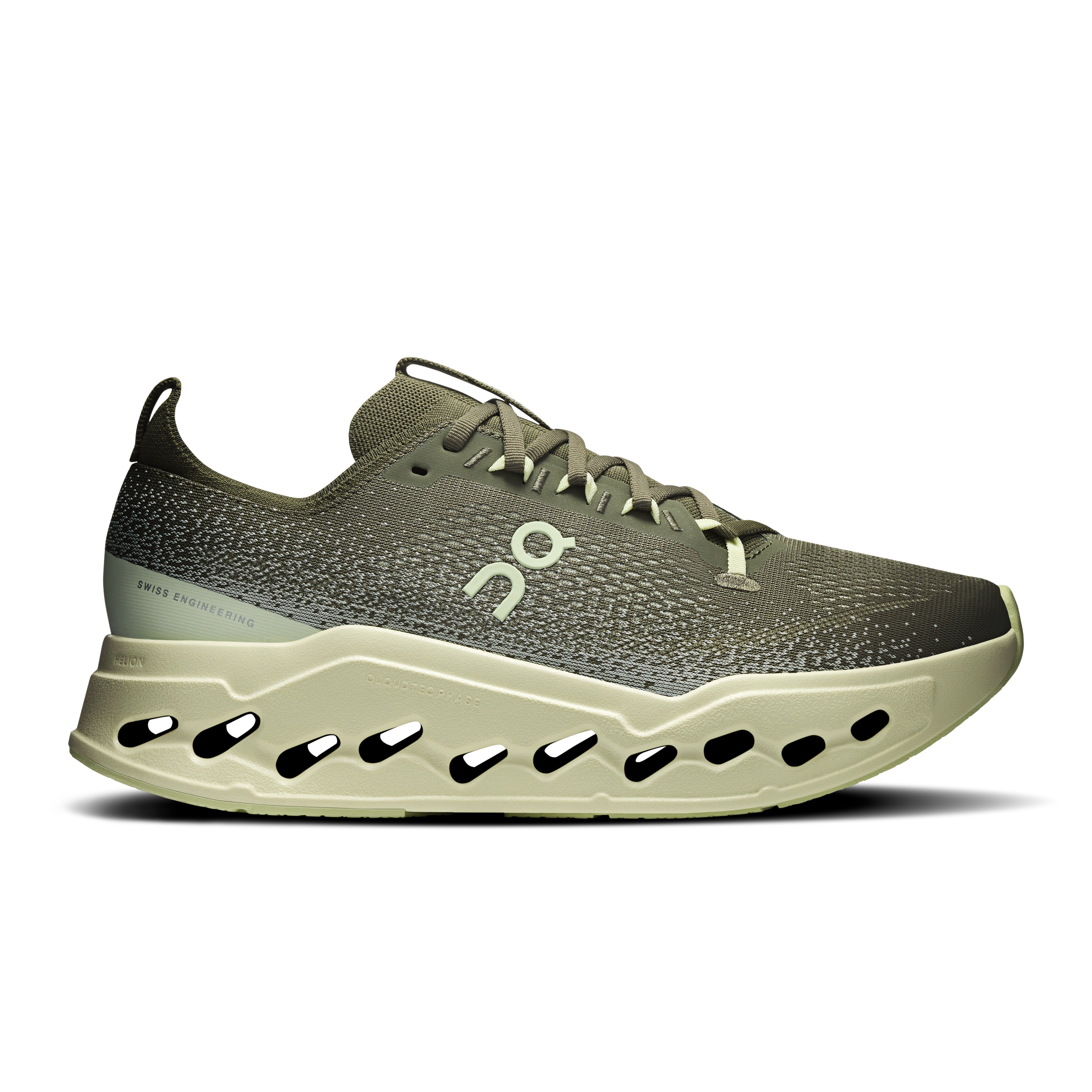 Cloudsurfer Max Wide Road Running Shoe in Olive/Seedling