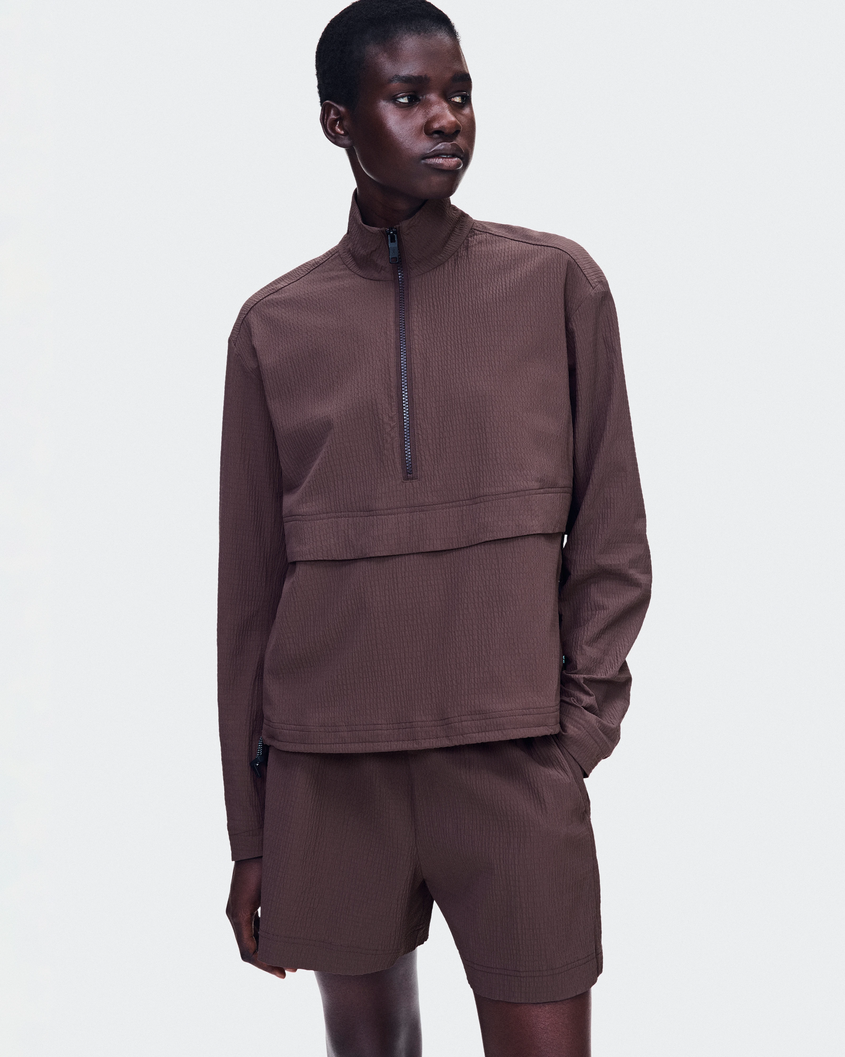 On Courtside 1/2 Zip Eaze Mulberry Women Hoodies and sweatshirts