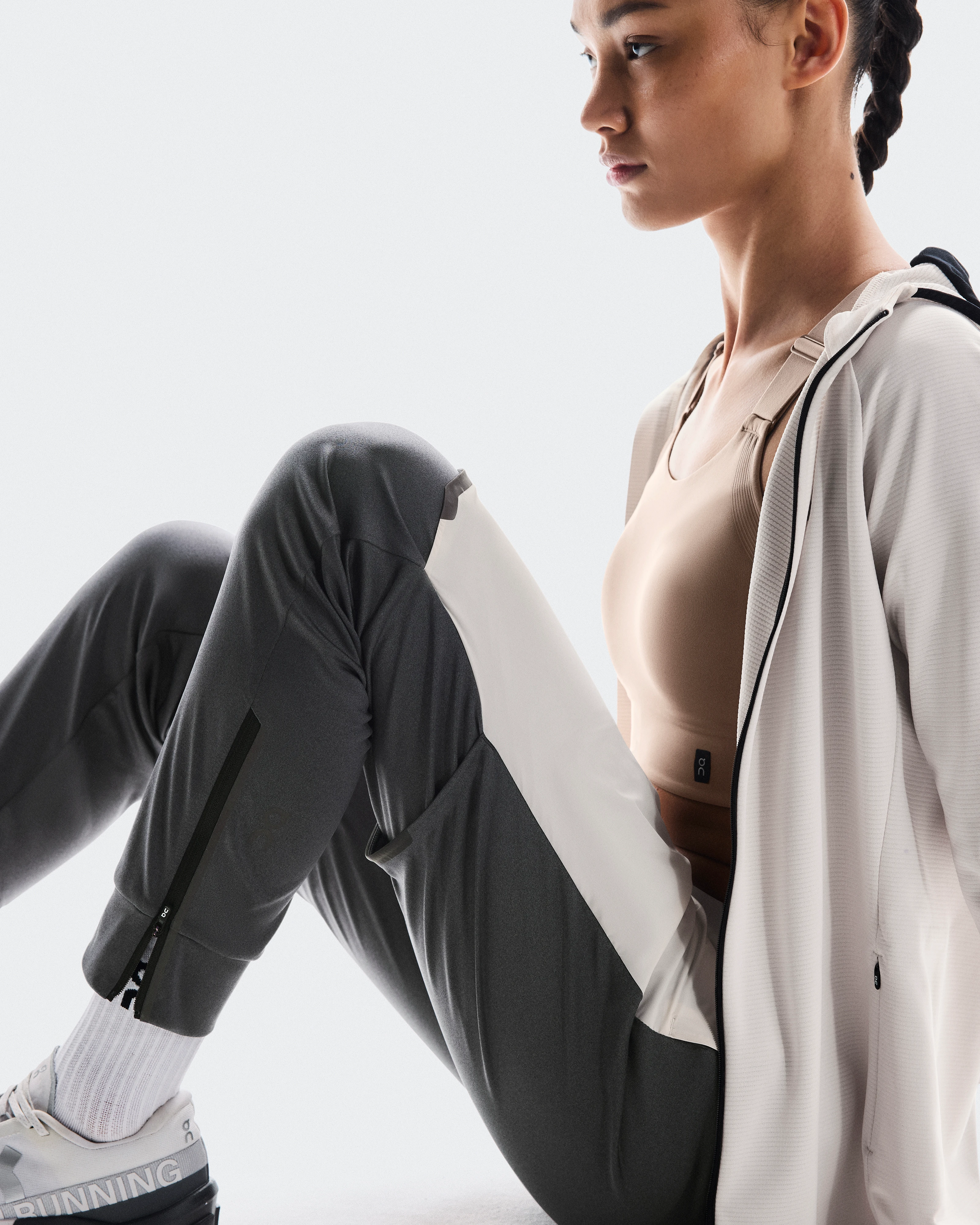 On Weather Pants Silver & Eclipse Women Pants